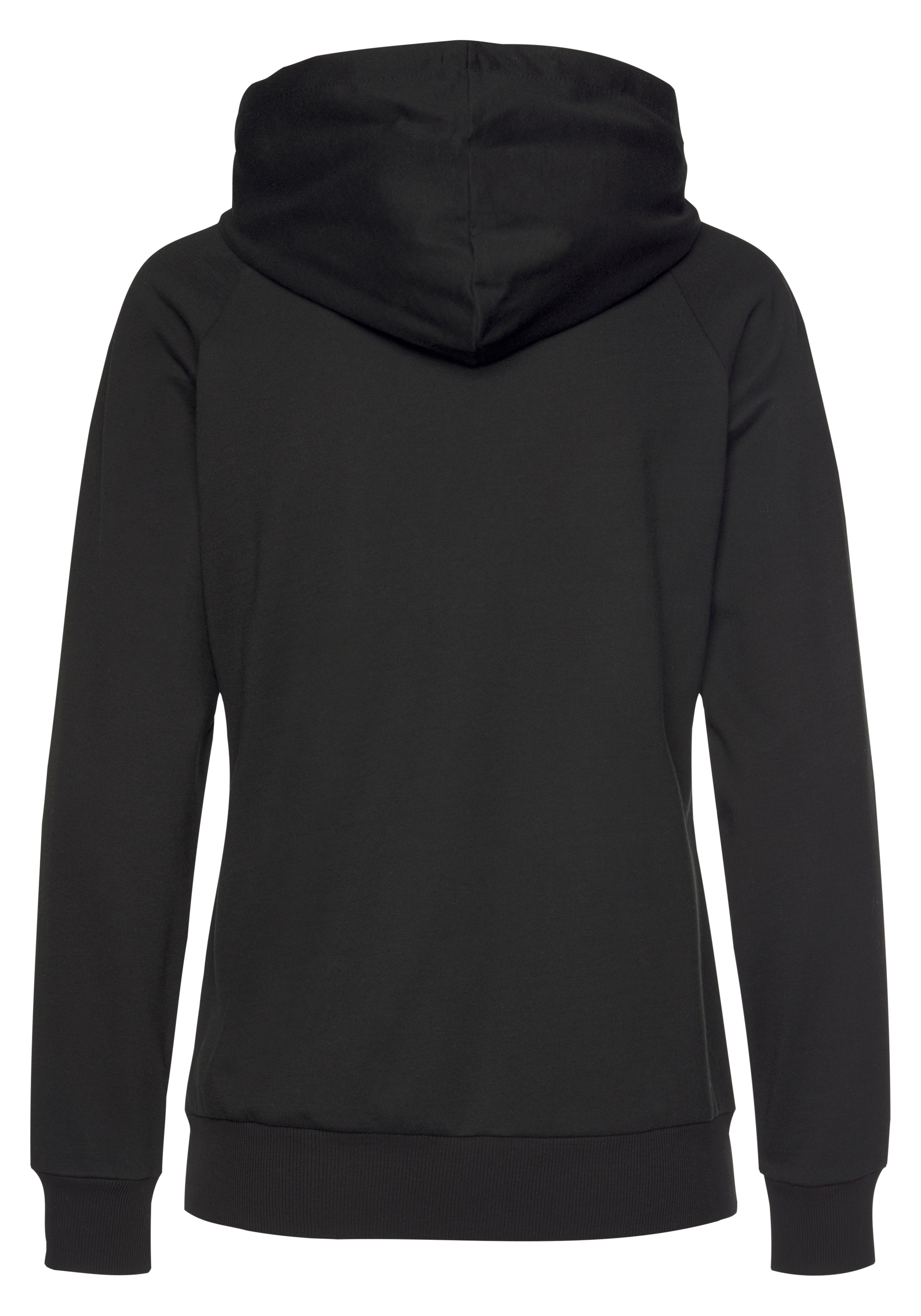 LASCANA Kapuzensweatjacke, Sweatshirtjacke mit Details in Roségold, Loungewear
