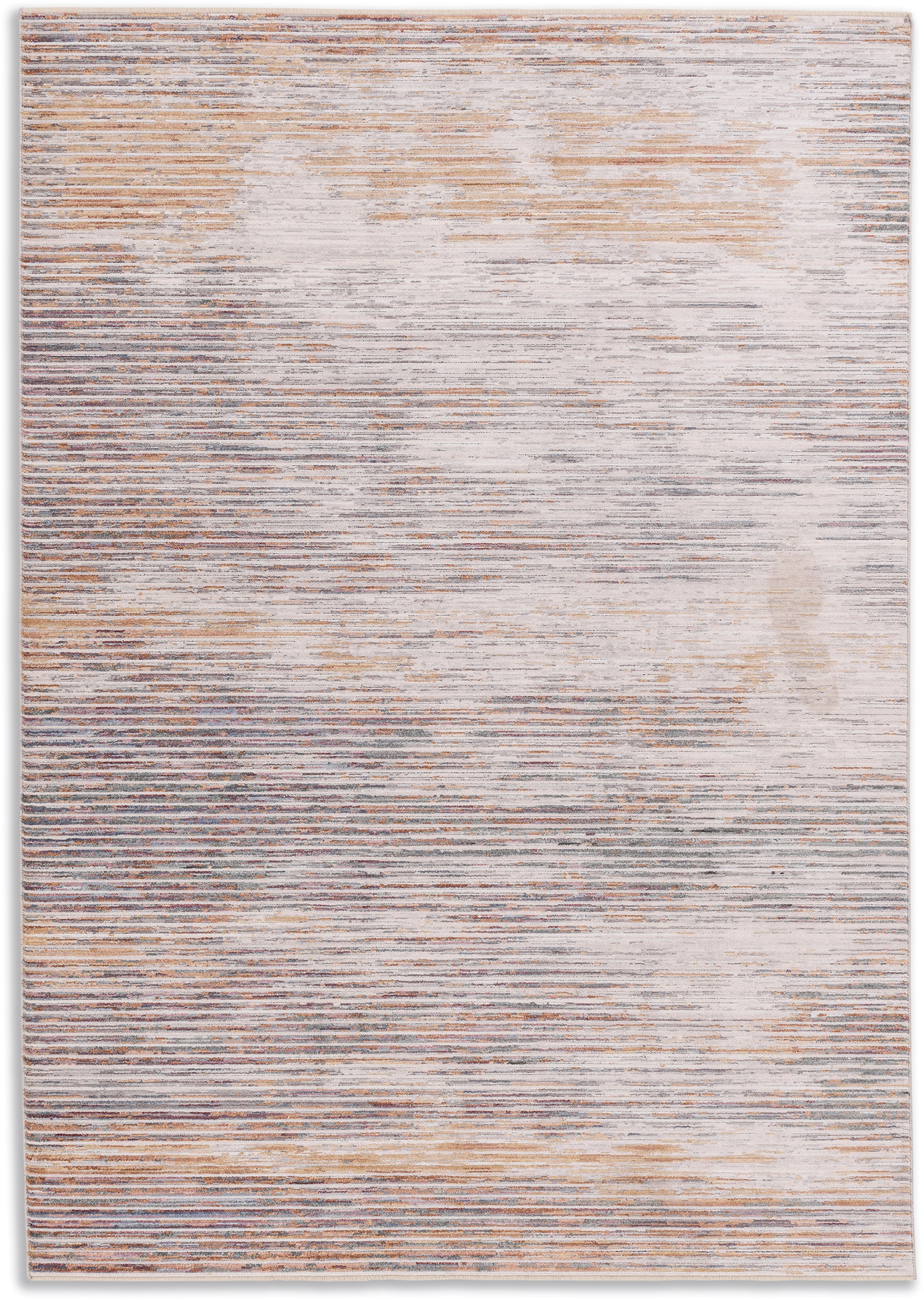 SCHÖNER WOHNEN-Kollektion Teppich »Charme 241«, rechteckig, 6 mm Höhe, leichter Kurzflor, Fransen, Wohnzimmer, Schöner Wohnen Kollektion