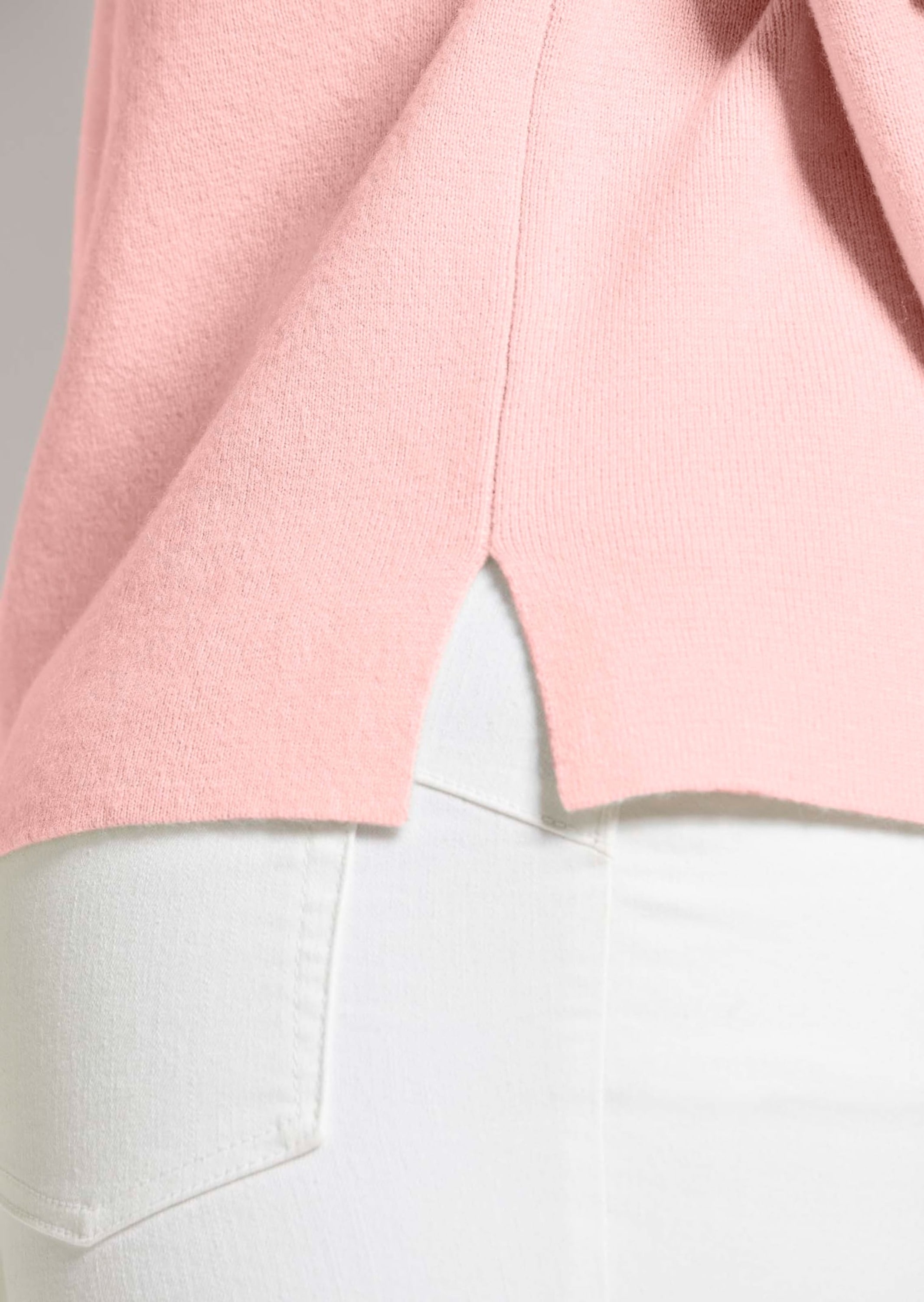 MADELEINE Longpullover »Strickpullover Kaschmir-Pullover mit Pointelle-Muster«