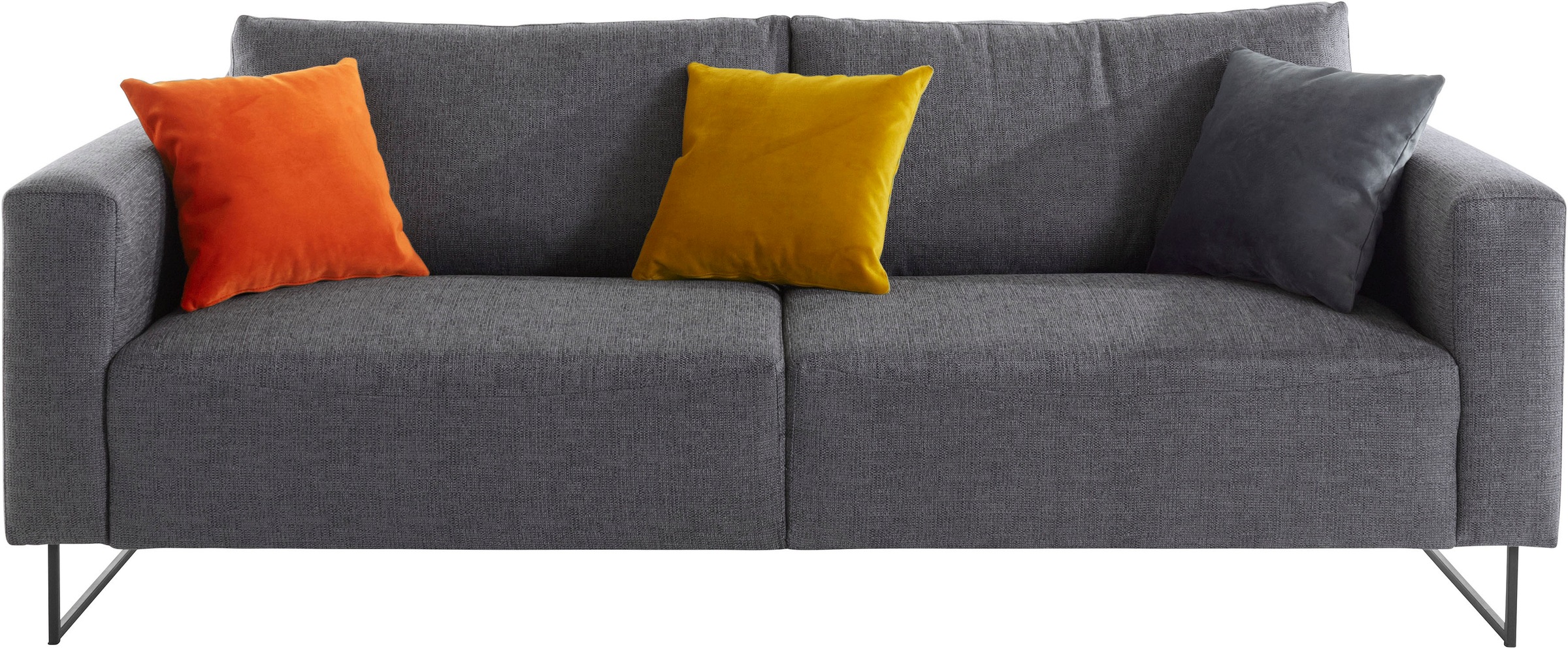 Places of Style 3-Sitzer »Jagger«, inklusive Zierkissen in Samtoptik, mit Metall Beinen kaufen