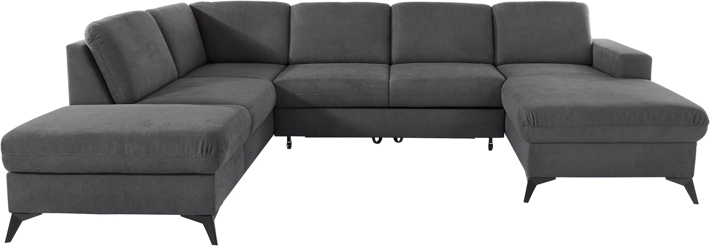 Places of Style Wohnlandschaft »Lolland U-Form«, Wahlweise mit Bettfunktion und Stauraum, auch mit abwischbarem Bezug