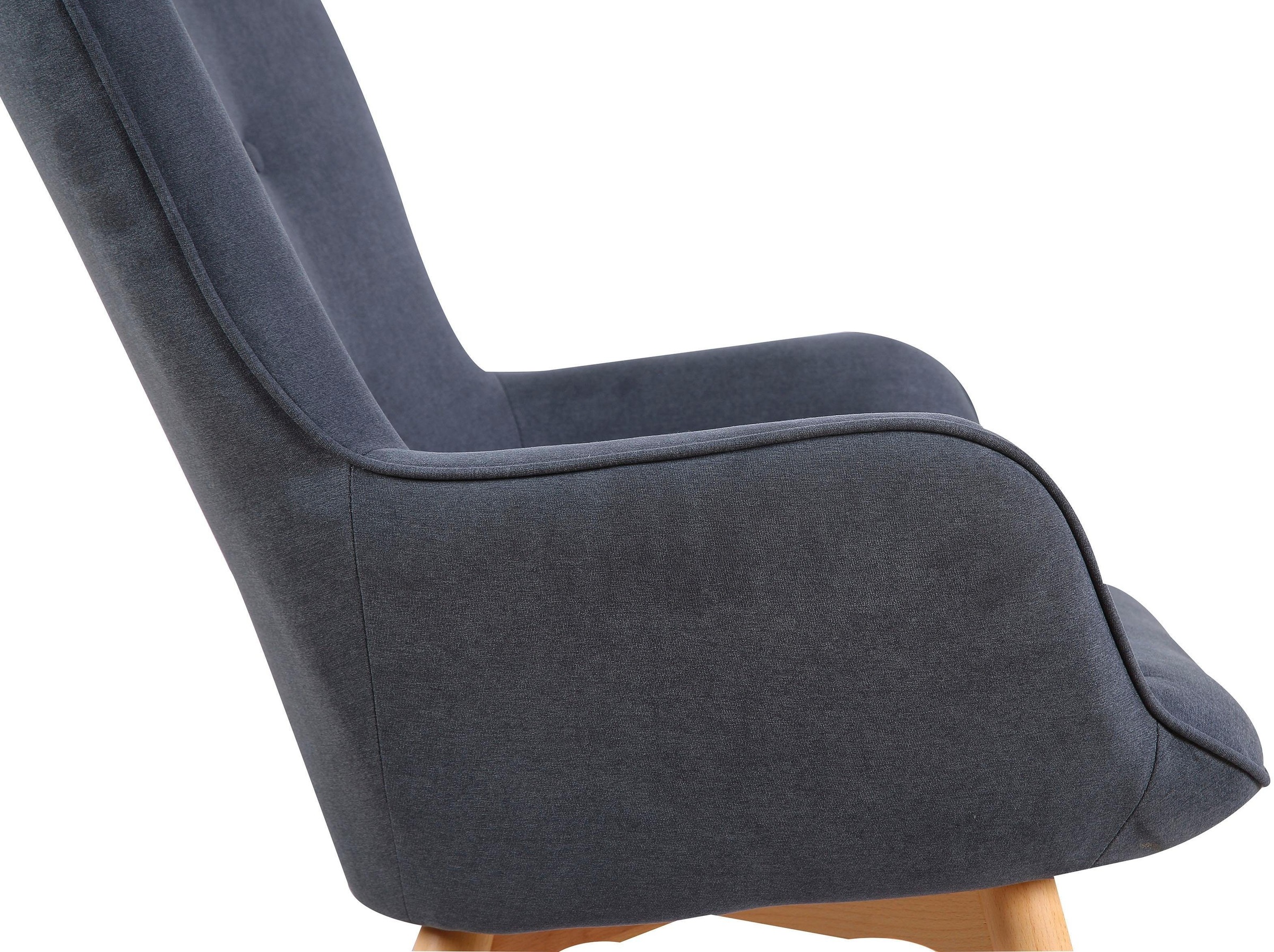 Homexperts Sessel »Aron«, (1 St.), Sessel mit Knopfsteppung, wahlweise mit Hocker