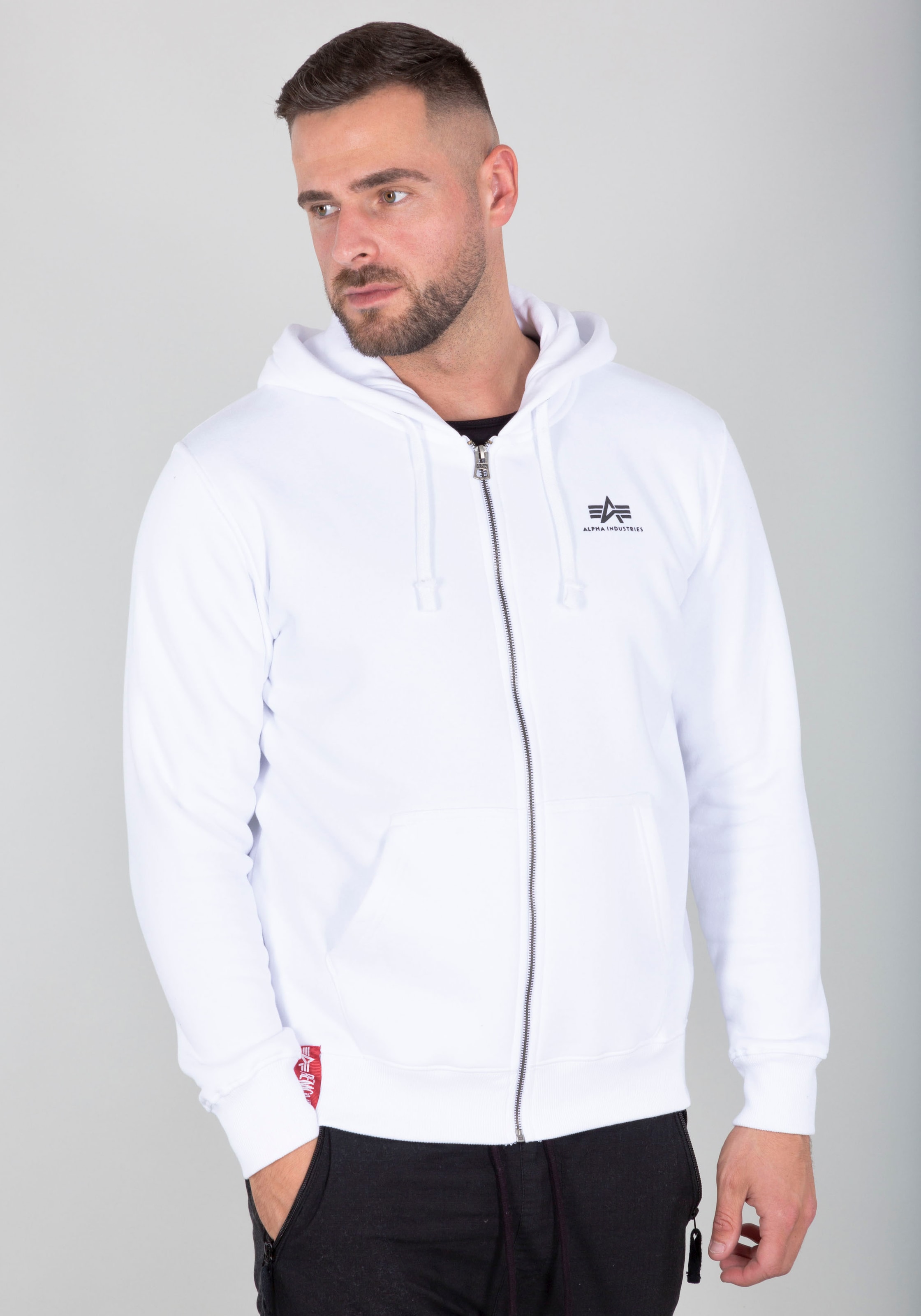 Alpha Industries Kapuzensweatjacke »Basic Zip Hoody SL«