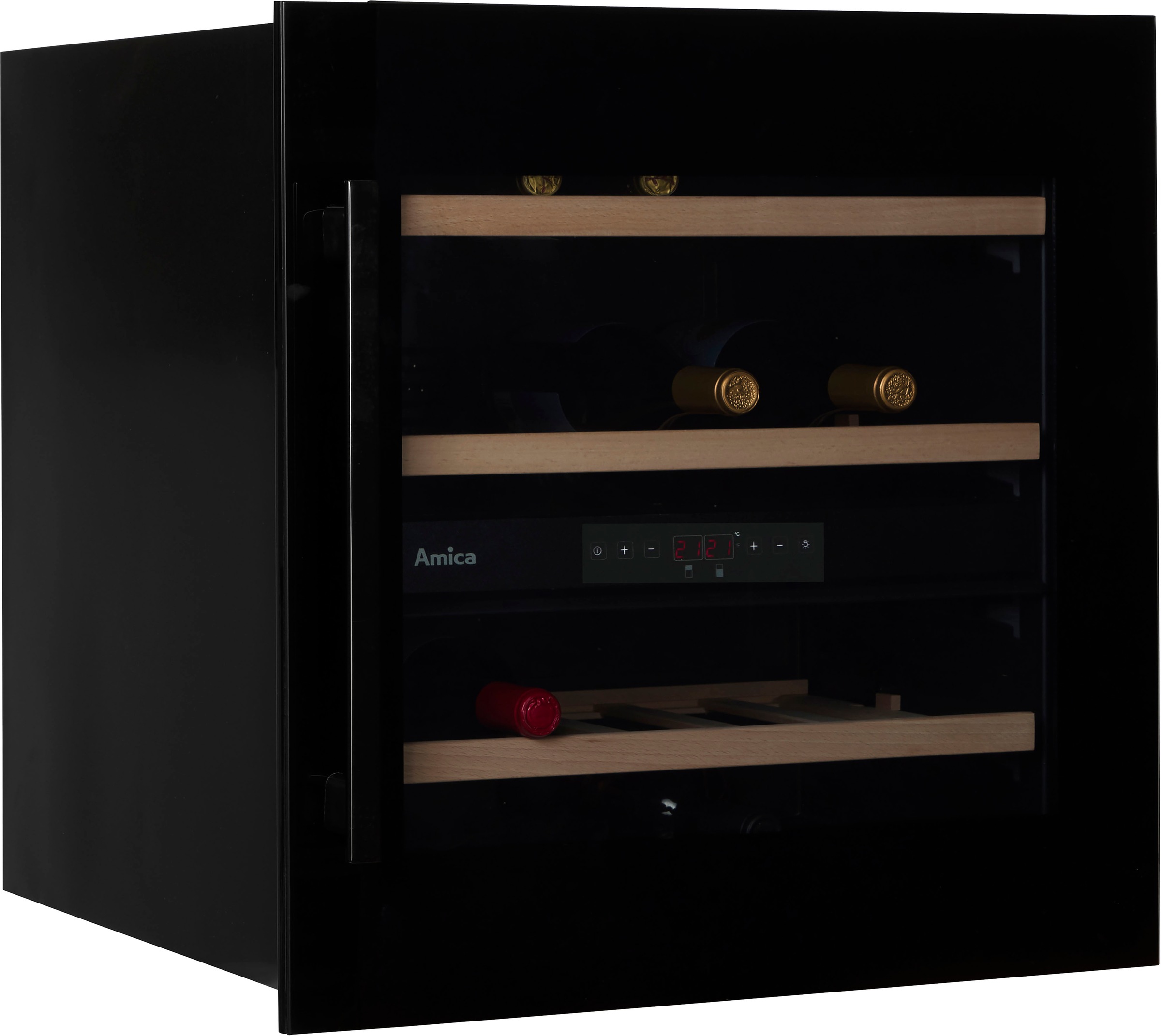 Amica Einbauweinkühlschrank »WCB2K60B36.1 / WK 341 212 S«, für 37 St. Standardflaschen á 075l