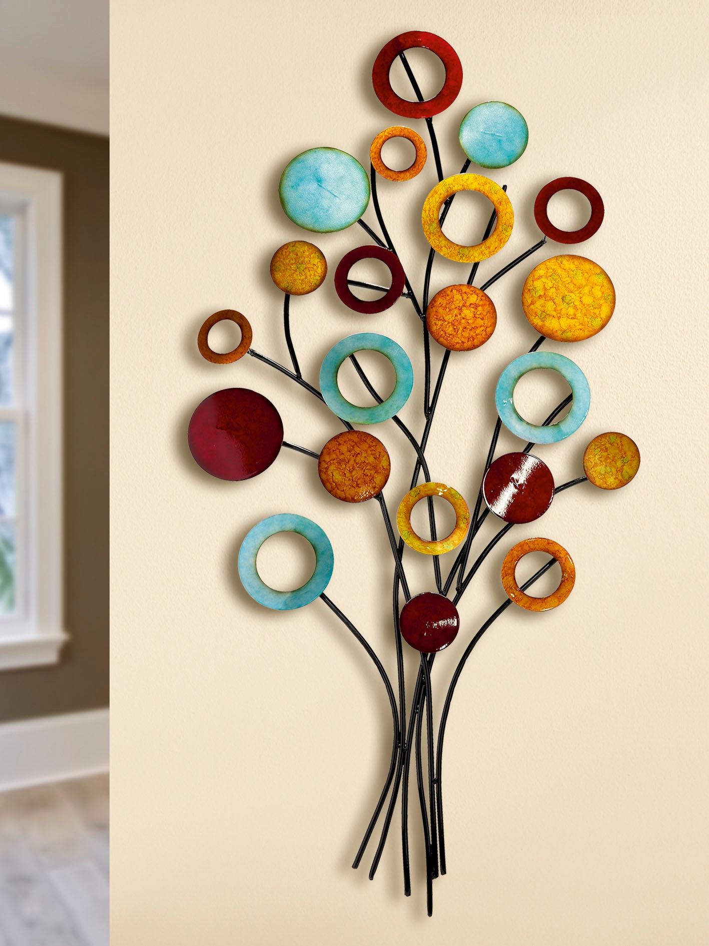 GILDE Wanddekoobjekt »Wandrelief Lebensbaum schlank«, Wanddeko, aus Metall,  dekorativ im Esszimmer & Wohnzimmer bequem bestellen