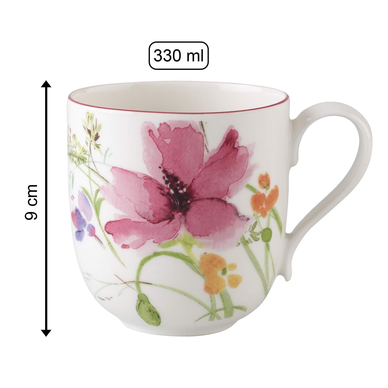 Villeroy & Boch Becher »Kaffeebecher Mariefleur Basic 330 ml bunt« Spülmaschinengeeignet, Mikrowellenfest