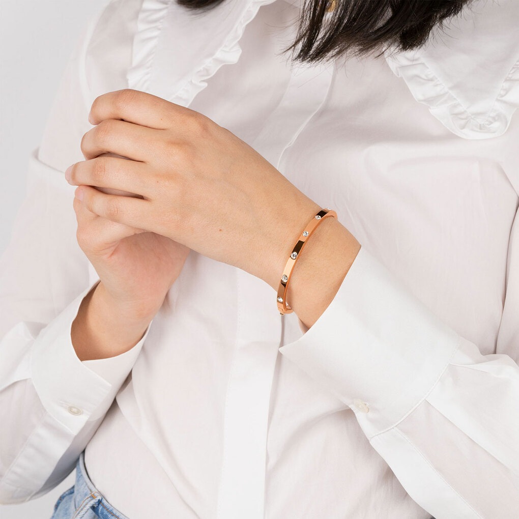 Lotus Armreif »Ionic« mit Glasstein
