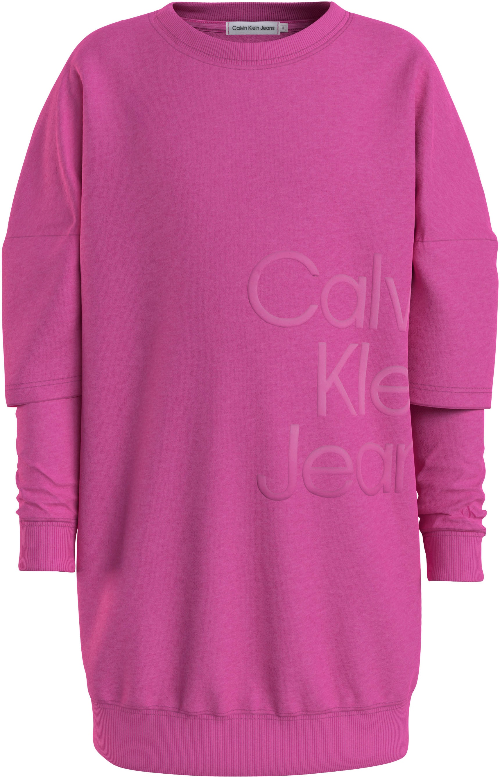 Calvin Klein Jeans Sweatkleid »PUFF HERO LOGO LS HOODIE DRESS«, mit  Logoschriftzug online bei UNIVERSAL