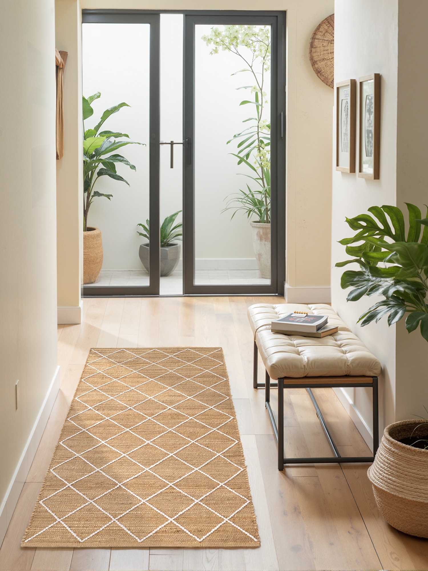 HANSE Home Teppich »Kunu Juteteppich«, rechteckig, 10 mm Höhe, Naturfasern, Jute mit Baumwolle, Wohnzimmer, Diele, Flur, Boho, Skandi