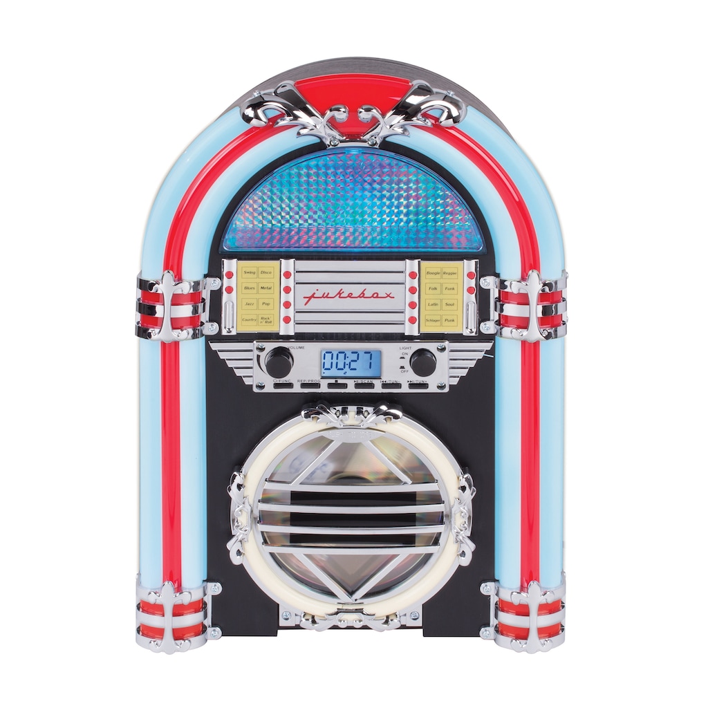 Silva Schneider Retro-Radio »Jukebox 66«, (Bluetooth-CD UKW mit RDS 10 W)