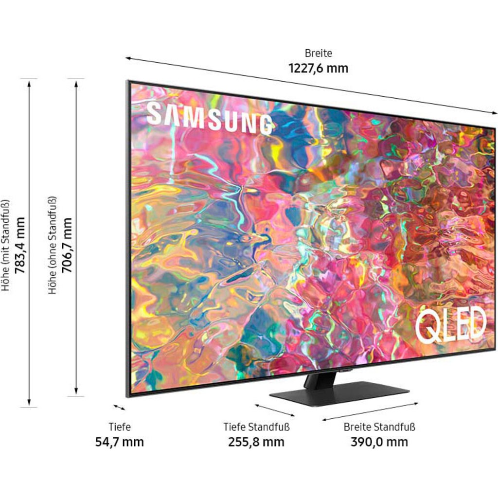 Samsung QLED-Fernseher »55" QLED 4K Q80B (2022)«, 138 cm/55 Zoll, Smart-TV, Quantum Processor 4K-Quantum HDR 1500-Sumpreme UHD Dimming