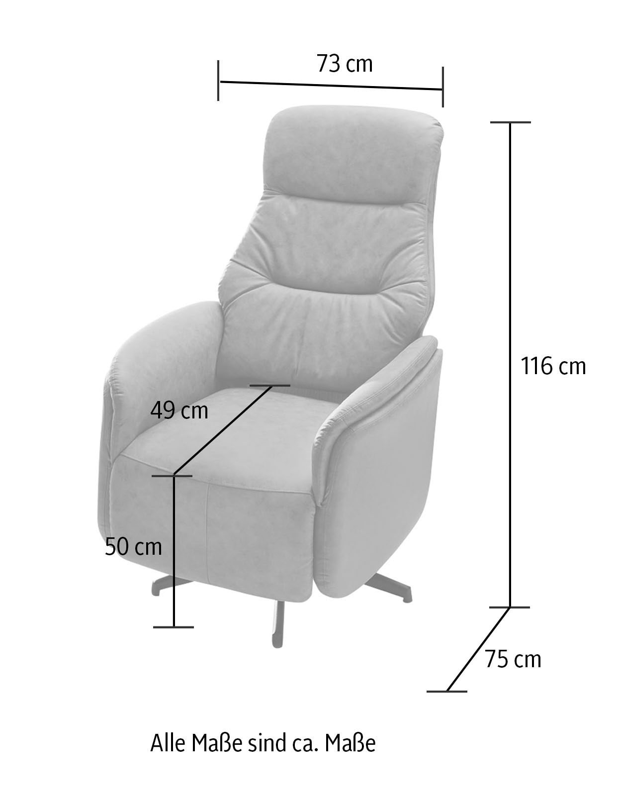 Jockenhöfer Gruppe TV-Sessel »Doro«, 2 separate mit Rücken- bestellen und auf elektrisch Fussteilverstellung Rechnung Motoren