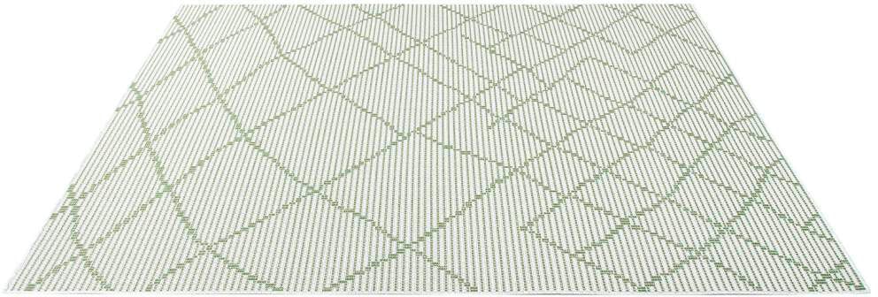 Carpet City Outdoorteppich »PALM3526« rechteckig 5 mm Höhe Wetterfest & UV-beständig, für Balkon, Terrasse, Küche, flach gewebt