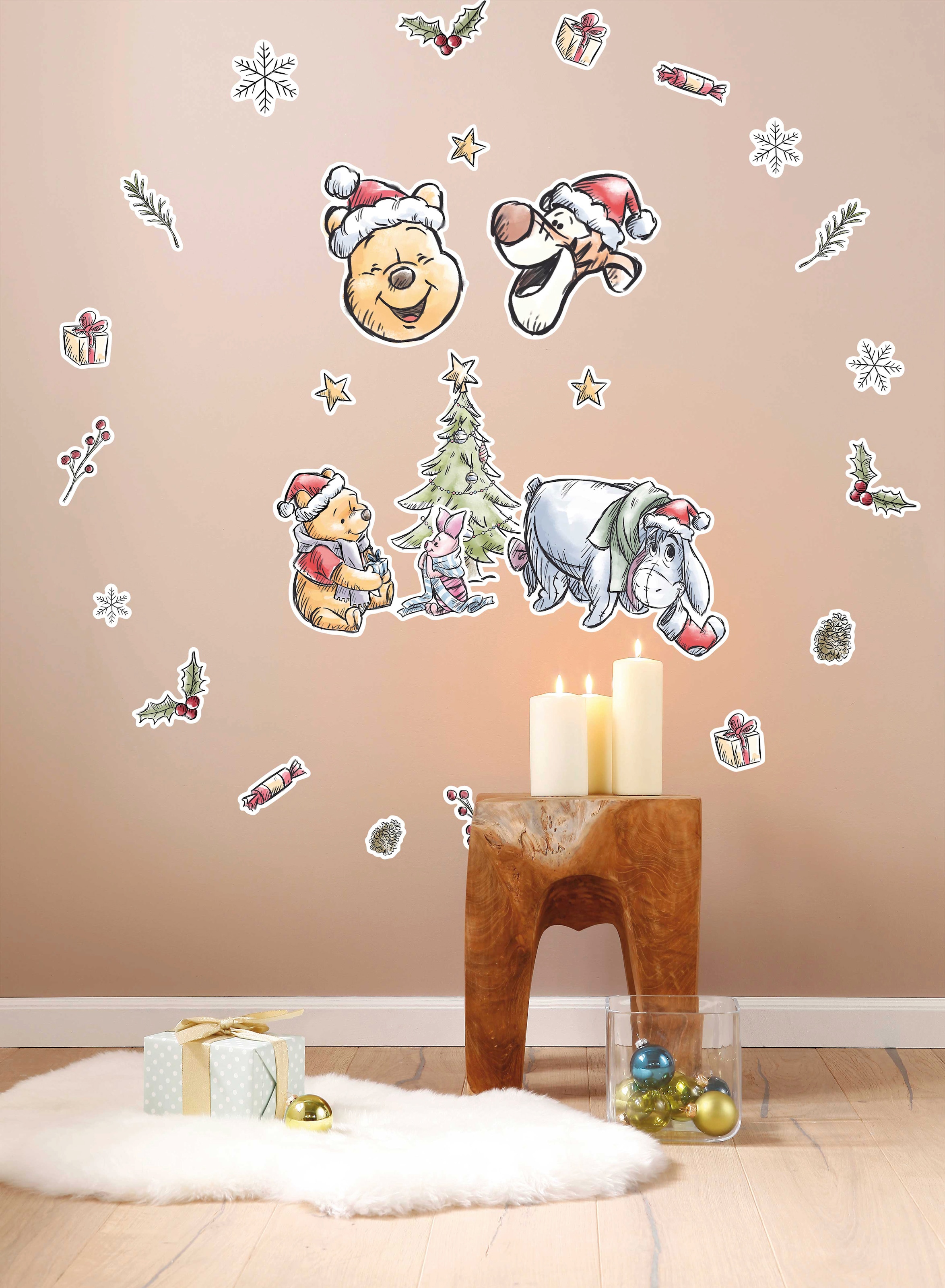 Komar Wandsticker »Winnie Pooh Christmas«, online cm selbstklebendes x kaufen 3 (Breite Wandtattoo Jahren mit XXL | Garantie 50x70 Höhe)