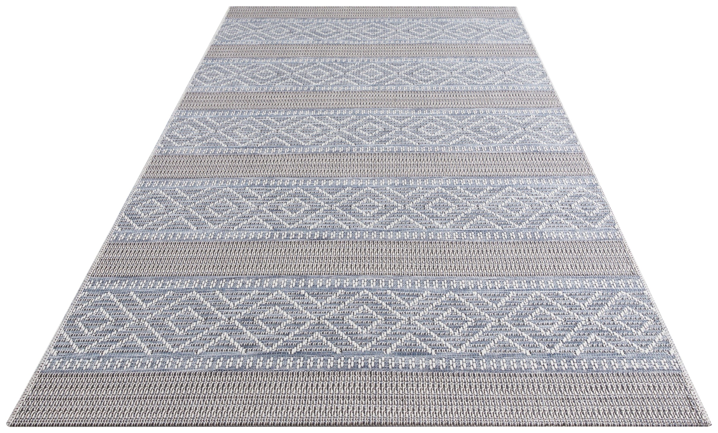 ELLE DECORATION Teppich »Rhone«, rechteckig, 4 mm Höhe, In-und Outdoor geeignet, Strapazierfähig und pflegeleicht, Flachgewebe