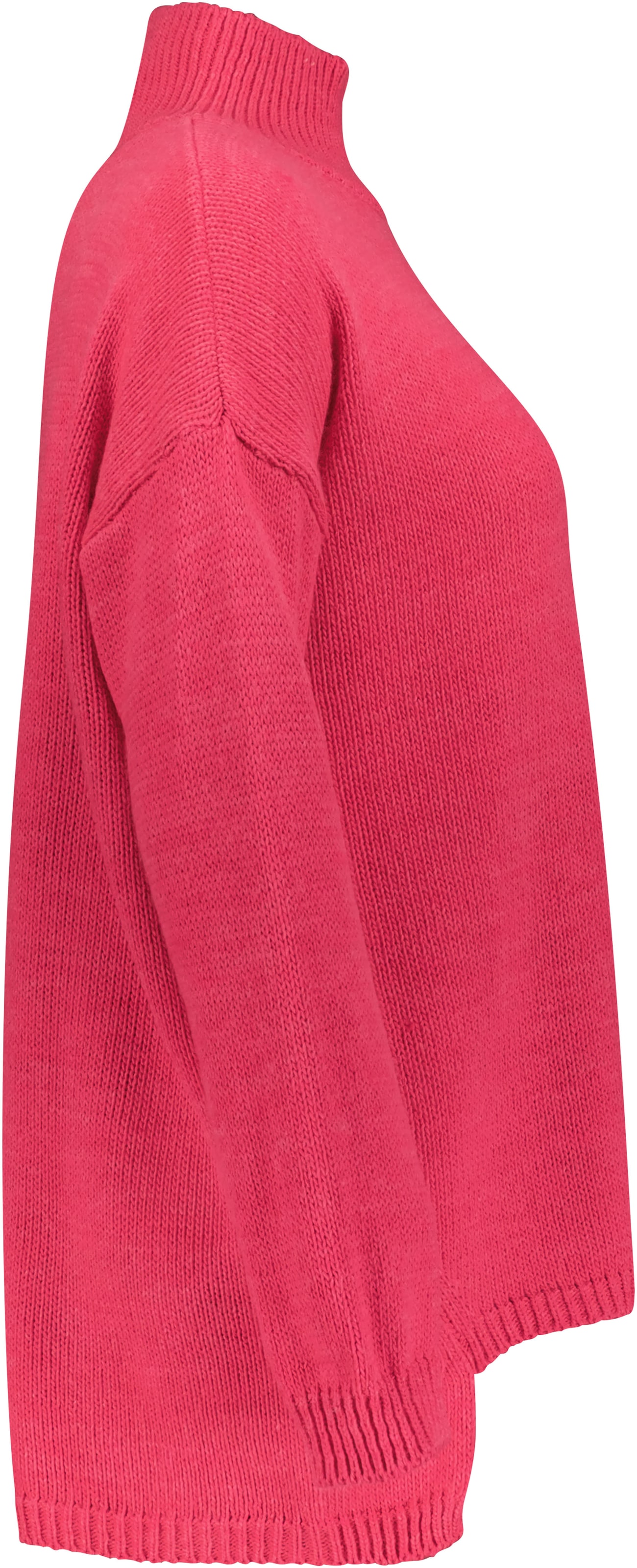 Please Jeans Stehkragenpullover hinten länger geschnitten