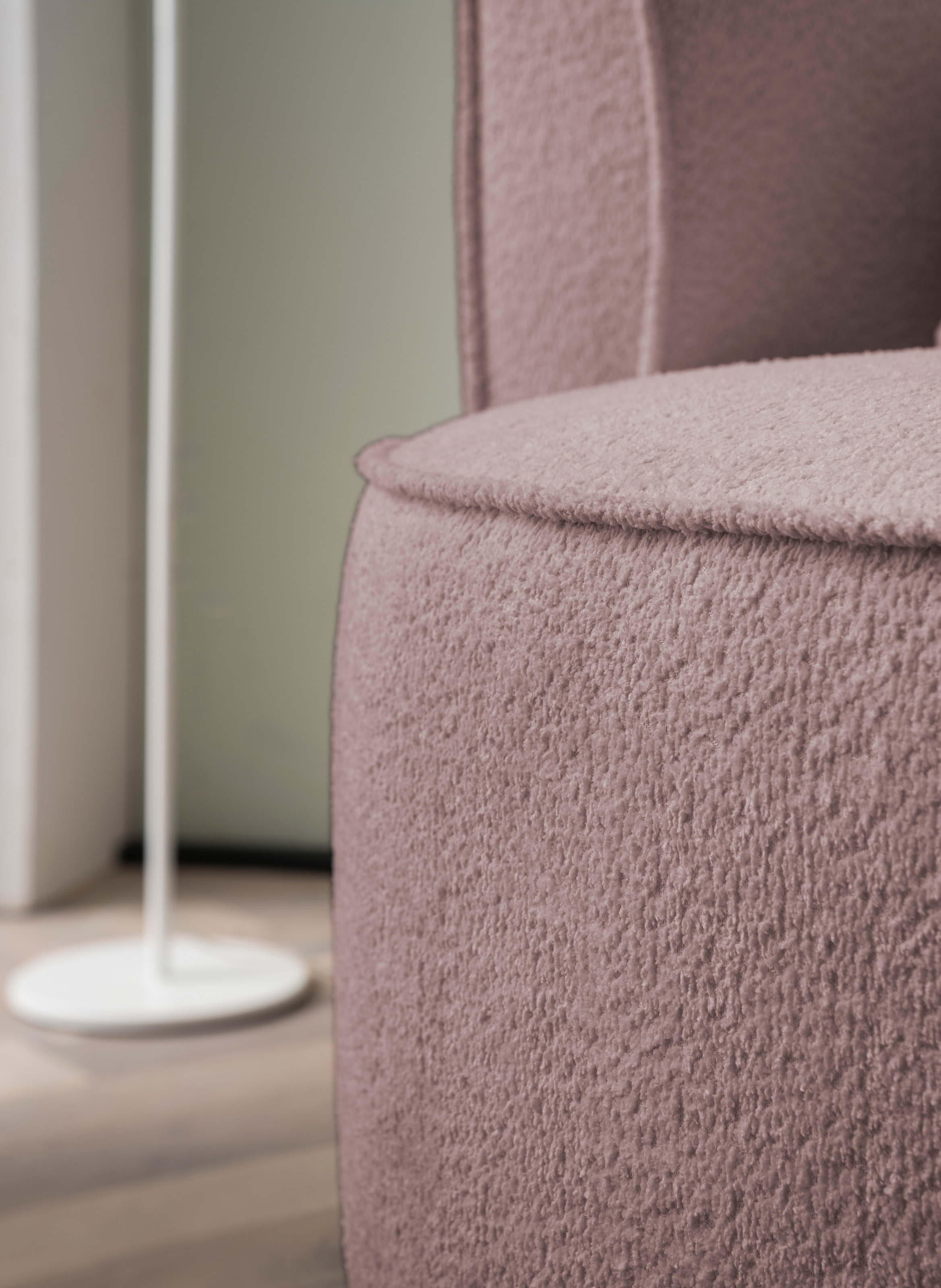 LeGer Home by Lena Gercke XXL-Sessel »ISALIE, Rundsessel mit Hocker, Lesesessel, Loveseat, Big-Sessel«, (Set), trendige Stoffe, mit 3 Zierkissen, große Sitzfläche