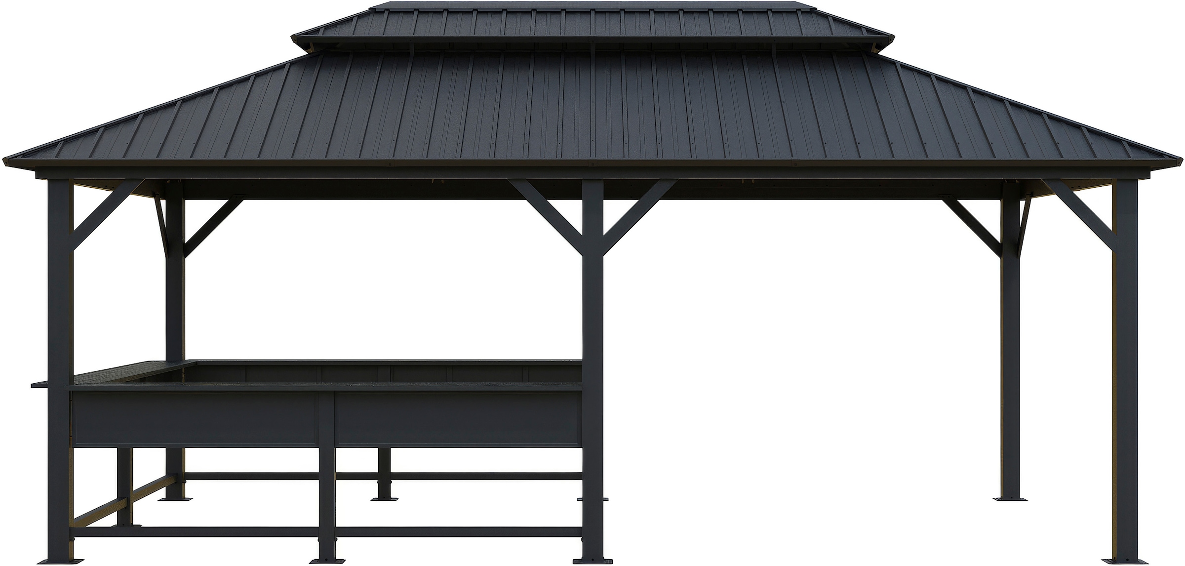 Sojag Pavillon »Bondi 1220 Schwarz« 598,7x363,8x307cm
