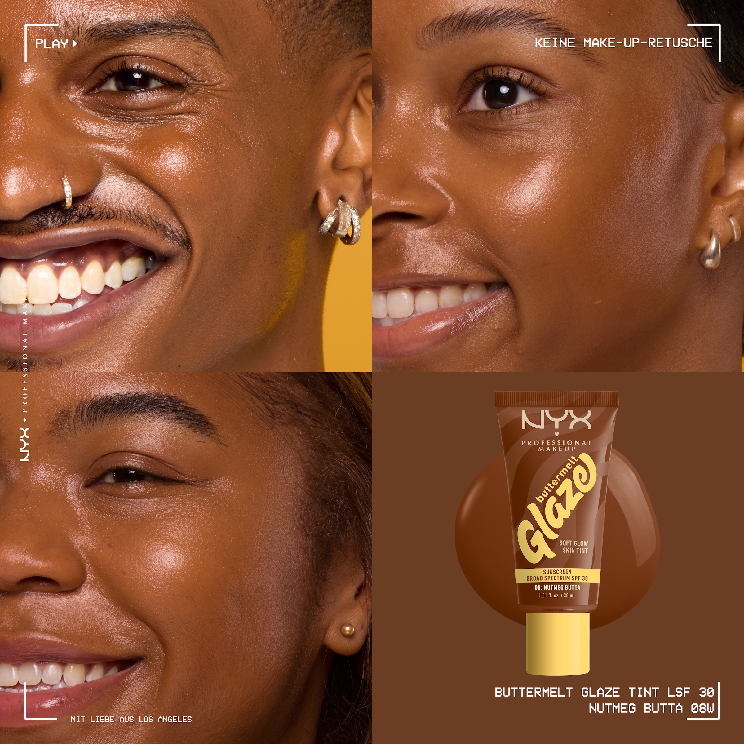 NYX Foundation »NYX Professional Makeup Buttermelt Glaze Foundation LSF 30«