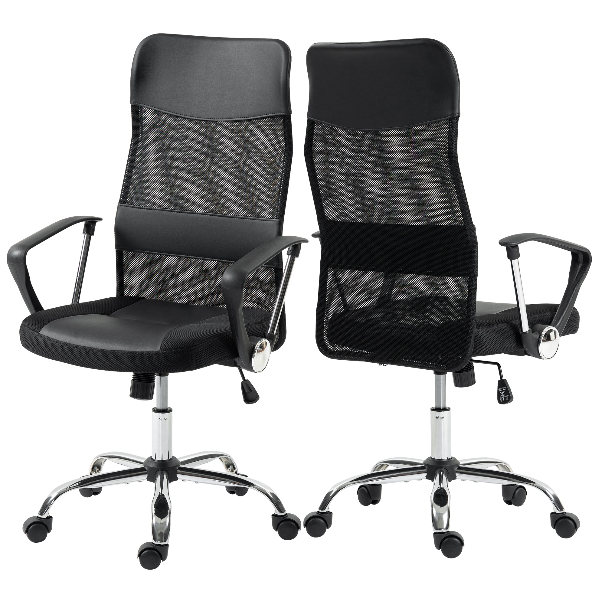 Duo Collection Bürostuhl "Regensburg" () mit verchromten Fußkreuz, Chefsessel
