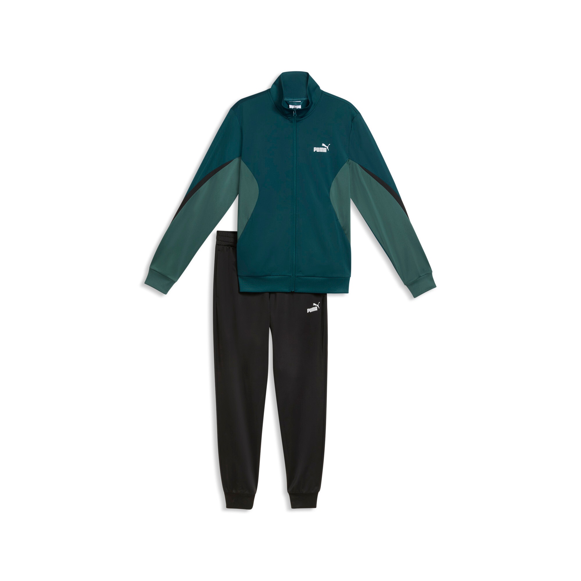 PUMA Trainingsanzug »ESS BLOCK POLY SUIT« 2 tlg. für entspannte Tage, für vielseitige Aktivitäten