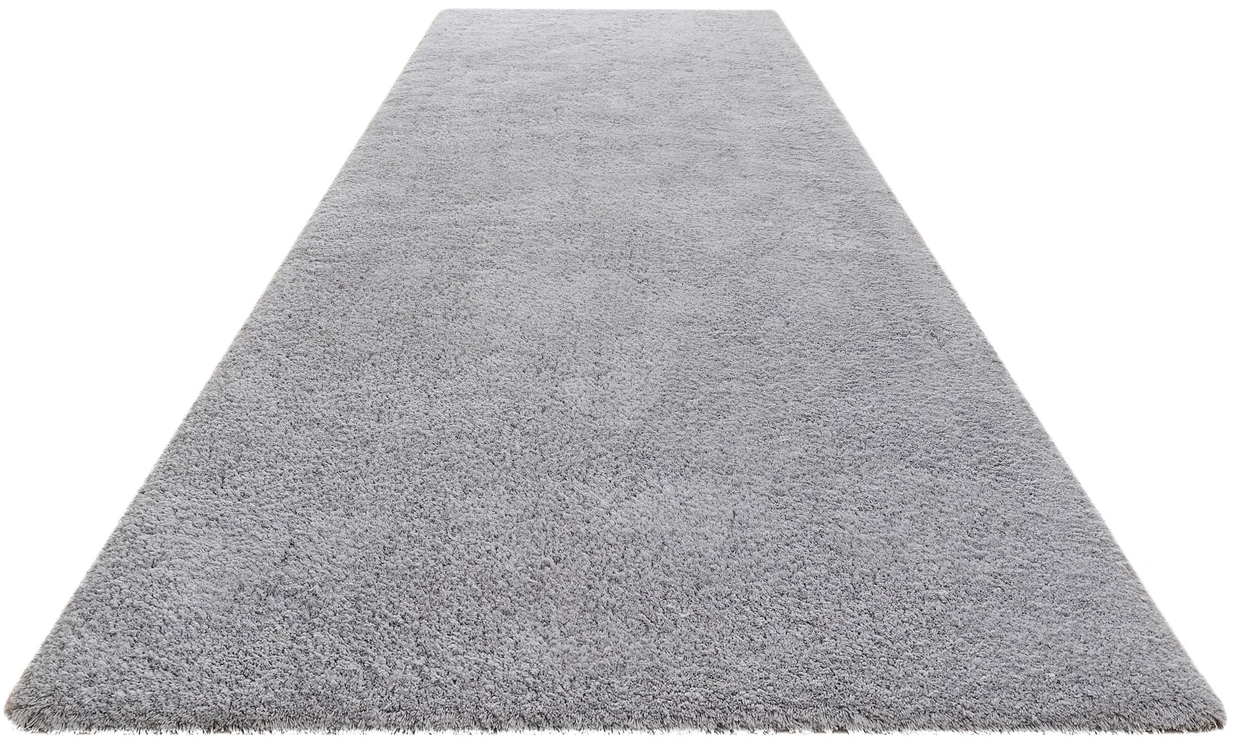 my home Hochflor-Läufer »Microfaser Teppich Magong, besonders weich, sehr feiner Flor« rechteckig 25 mm Höhe uni Teppiche, Wohnzimmer, Schlafzimmer, Kinderzimmer, Flur, Brücke