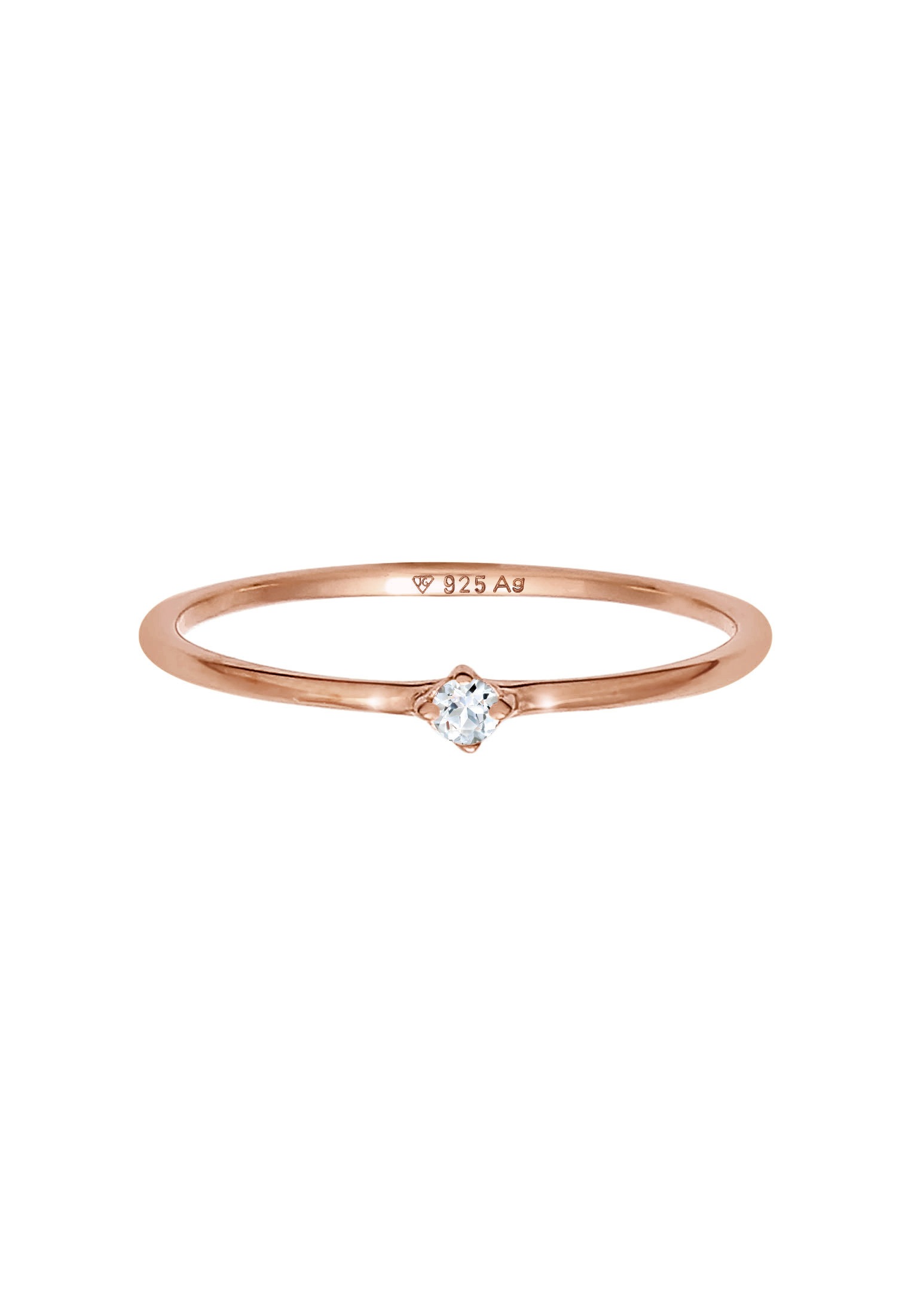 Elli Premium Verlobungsring »Ring Stapelring Topas Solitär Verlobung 925 Silber«
