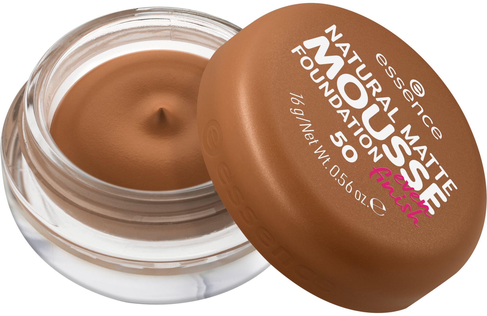 Essence Foundation »NATURAL MATTE MOUSSE FOUNDATION«, (3er Pack), mit Clean-Beauty-Textur