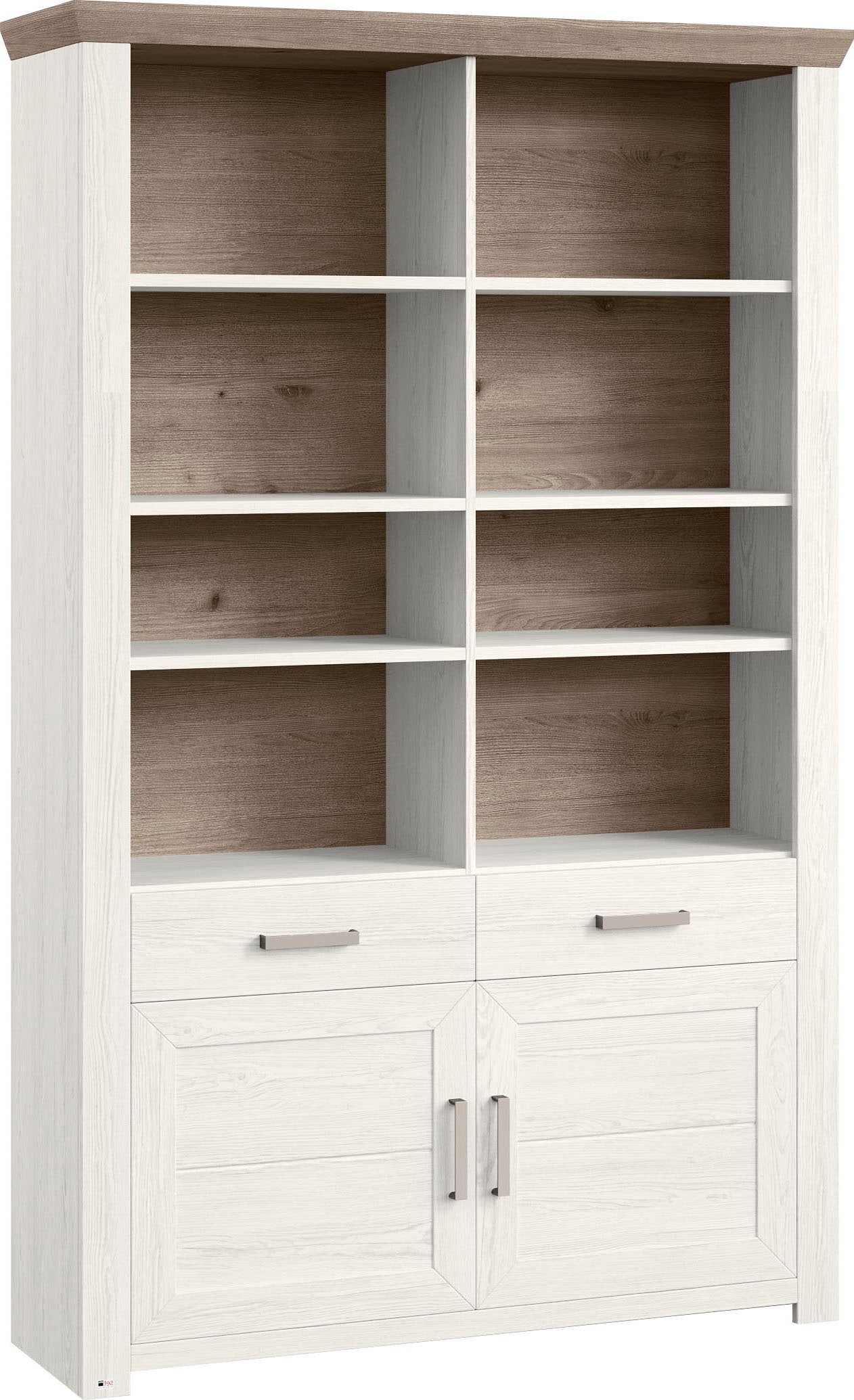 set one by Musterring Aktenregal »York«, offenes Design, wahlweise mit Beleuchtung, 3 Farben, Breite 129 cm