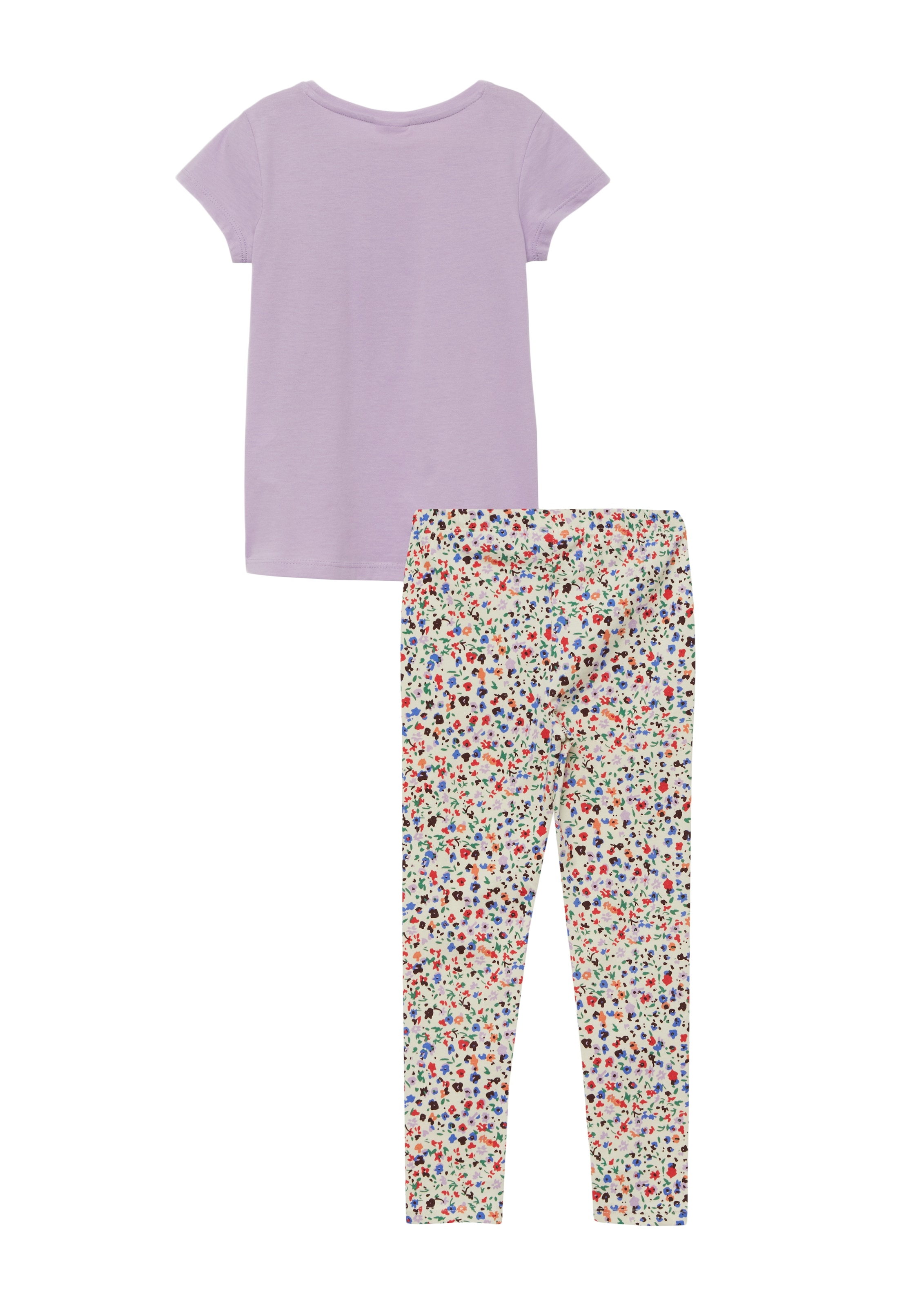 s.Oliver Junior Shirt & Leggings 2 2er Set, gemusterte Leggings und Sommershirt, für Girls