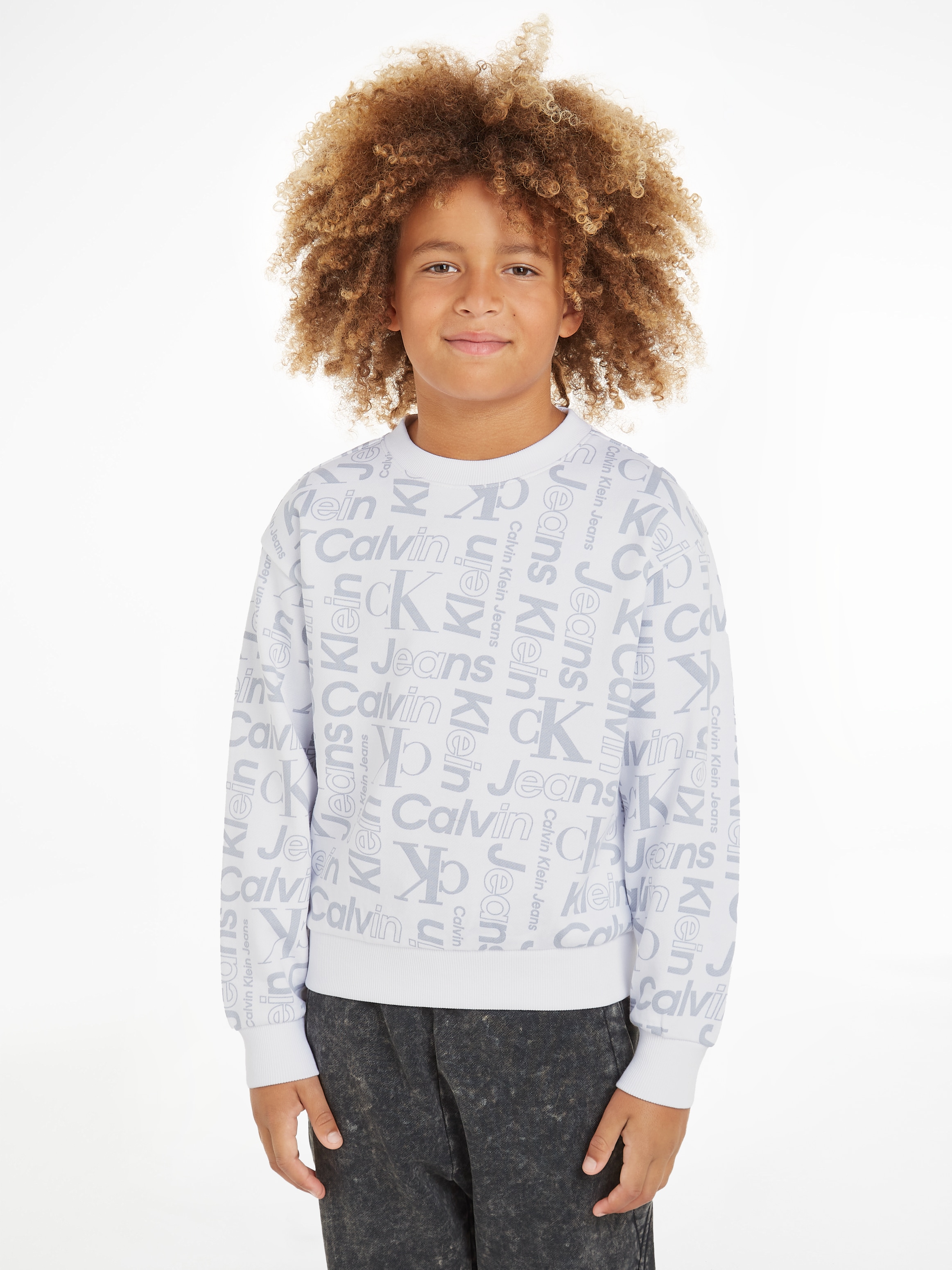 Sweatshirt »INST. CK AOP CREWNECK«, Kinder bis 16 Jahre