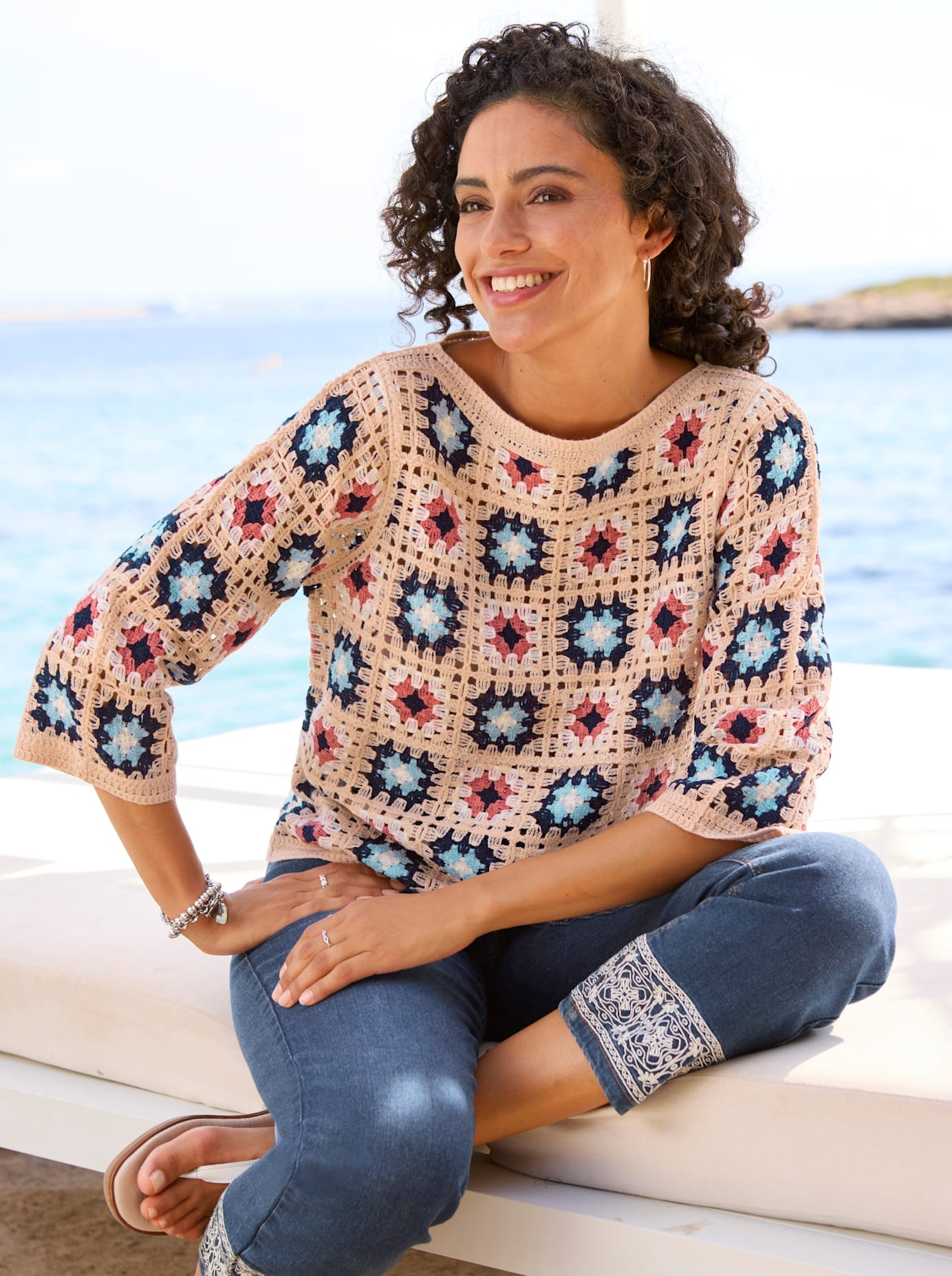 Inspirationen 3/4 Arm-Pullover »Pullover«