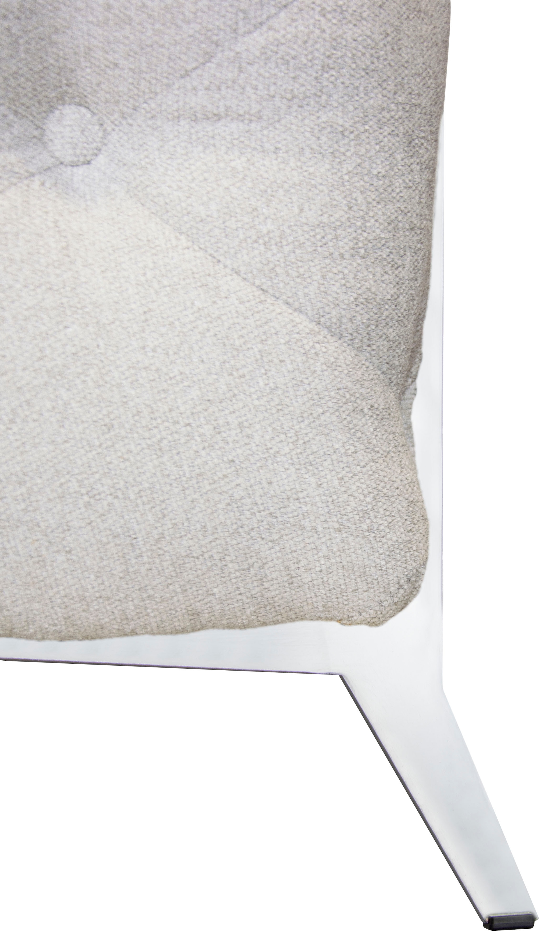 Leonique Chesterfield-Sofa »Amaury L-Form«, moderne Chersterfield-Optik, Breite 262 cm, Fußfarbe wählbar