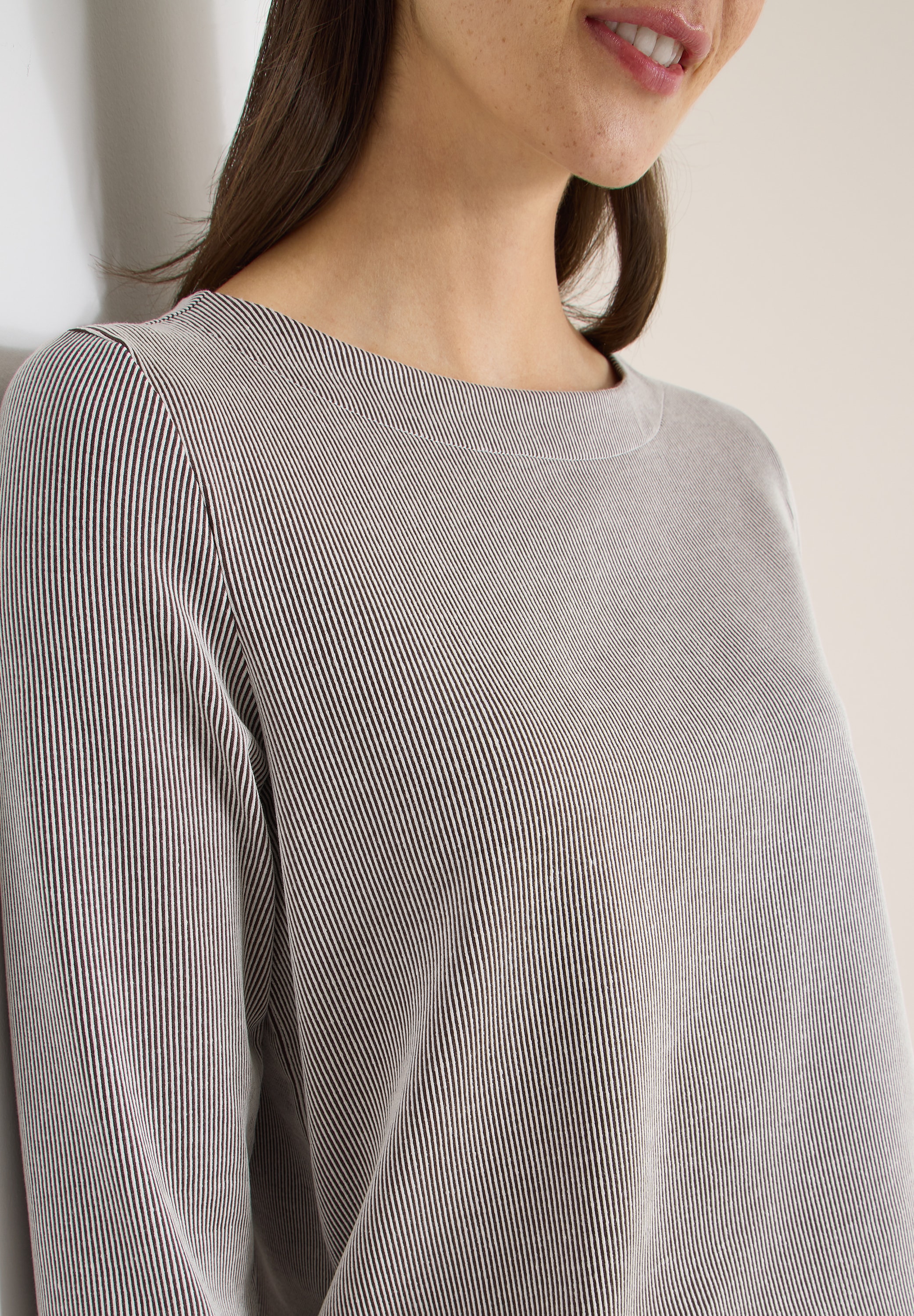 Cecil 3/4-Arm-Shirt mit Streifen Muster