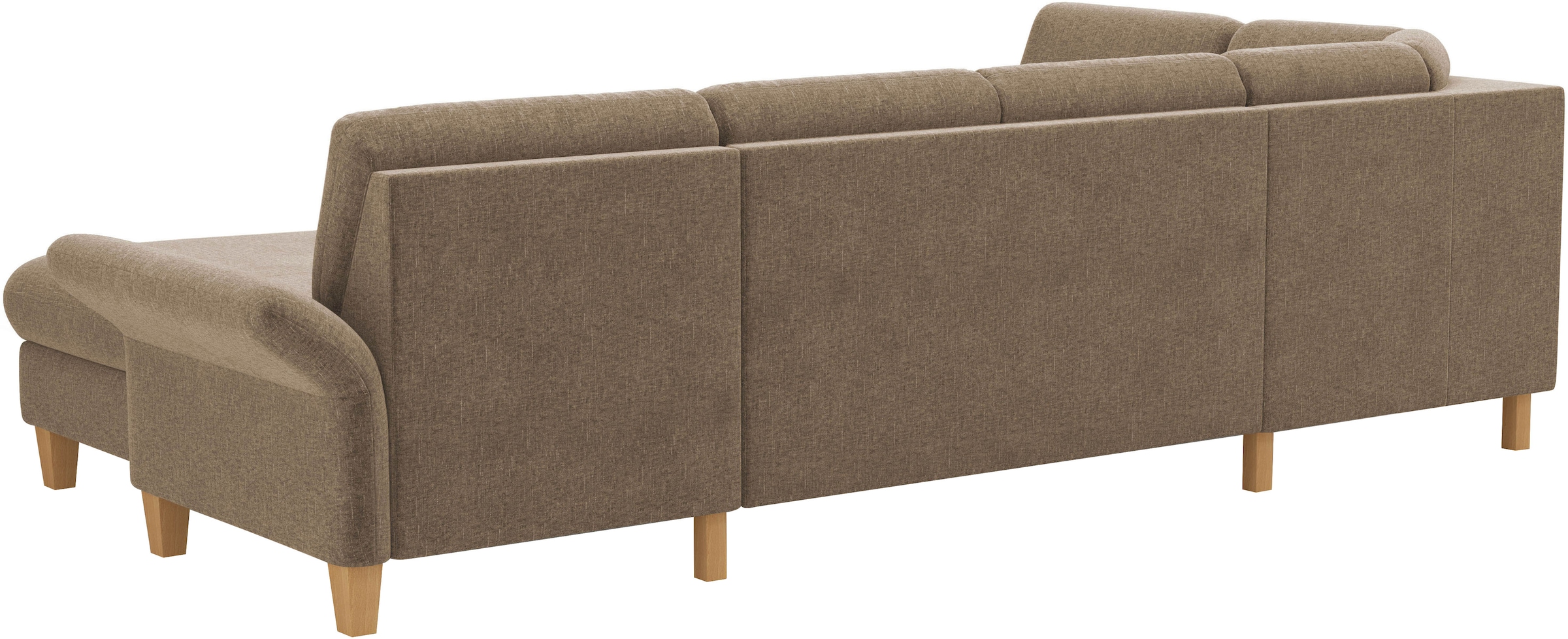 Home affaire Wohnlandschaft »Rochelle, U-Form«, optional mit Armteilverstellung, mit Bettfunktion & Bettkasten