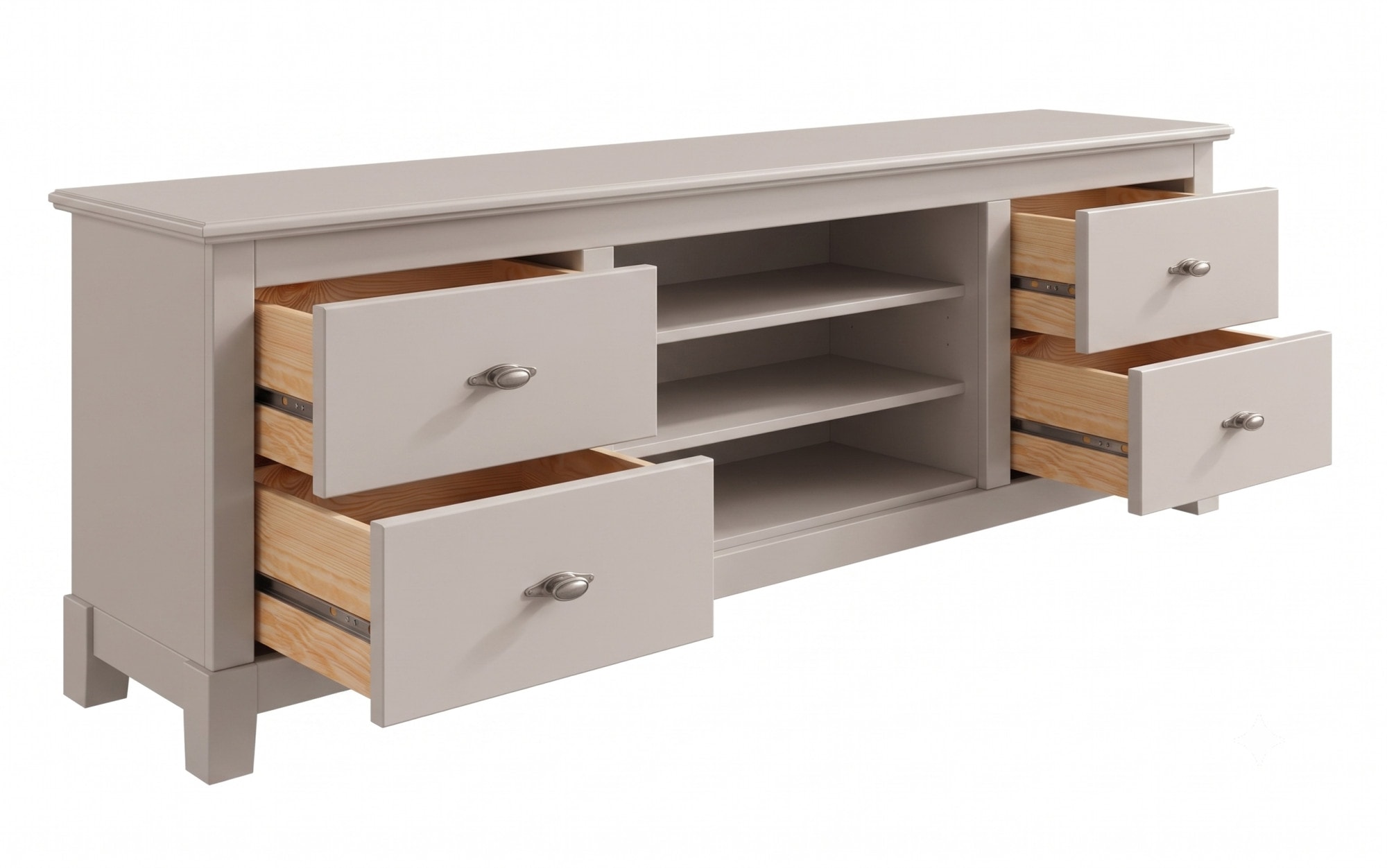 OTTO home Lowboard »Rauna« Kommode, Breite 200 cm, FSC®-zertifiziertes Massivholz