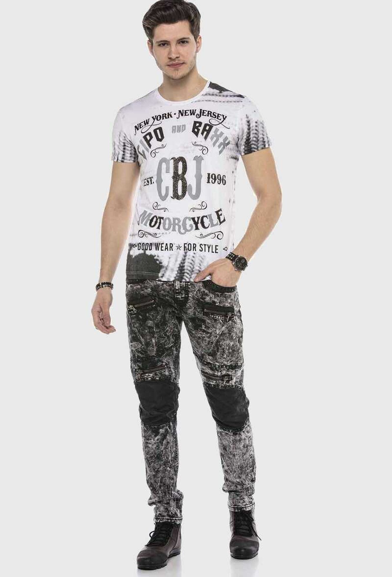 Cipo & Baxx 5-Pocket-Jeans »Cipo & Baxx Jeans« im Kontrastdesign