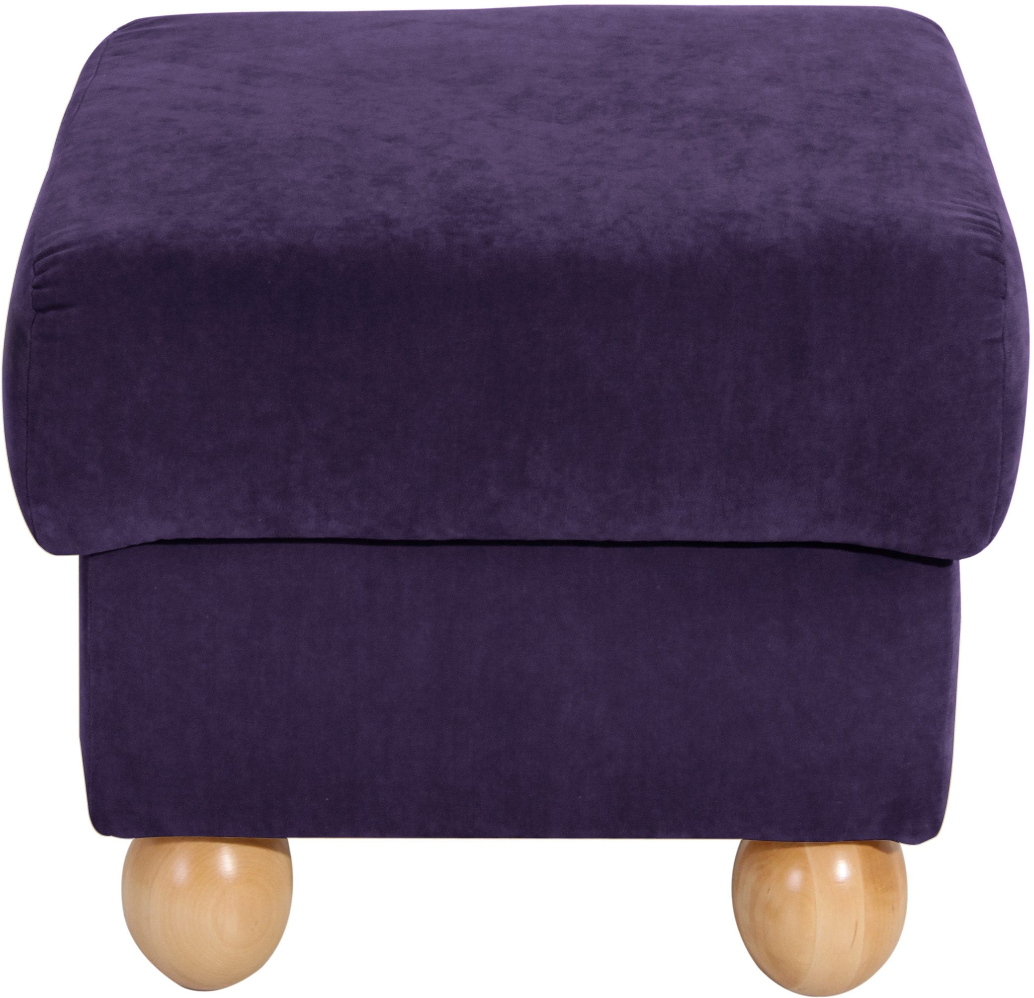 Max Winzer® Hocker »Malmö«, mit Holz-Kugelfüßen