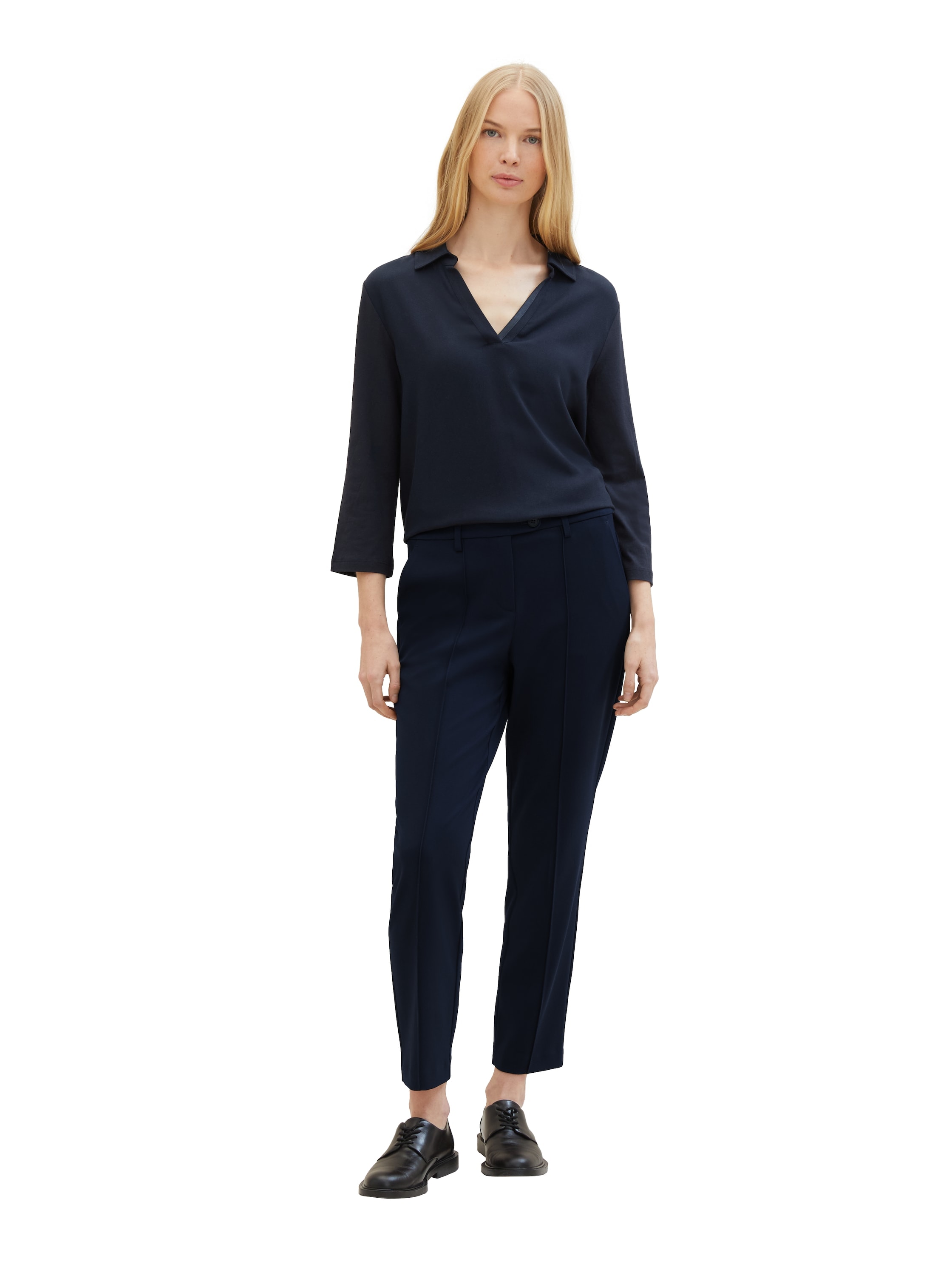 TOM TAILOR Langarmshirt, mit Polokragen