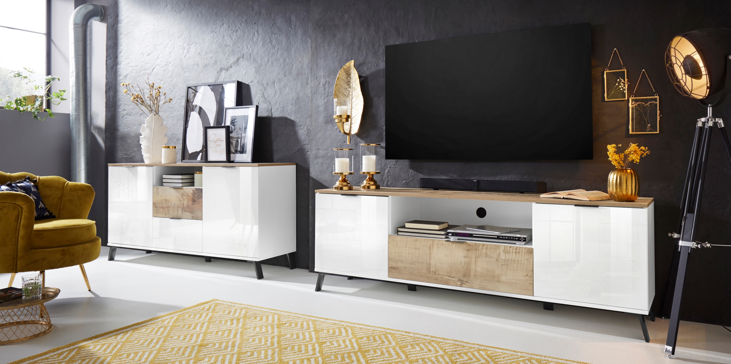 Home affaire Lowboard »CASANOVATV-Board, TV-Schrank« Breite ca. 180 cm