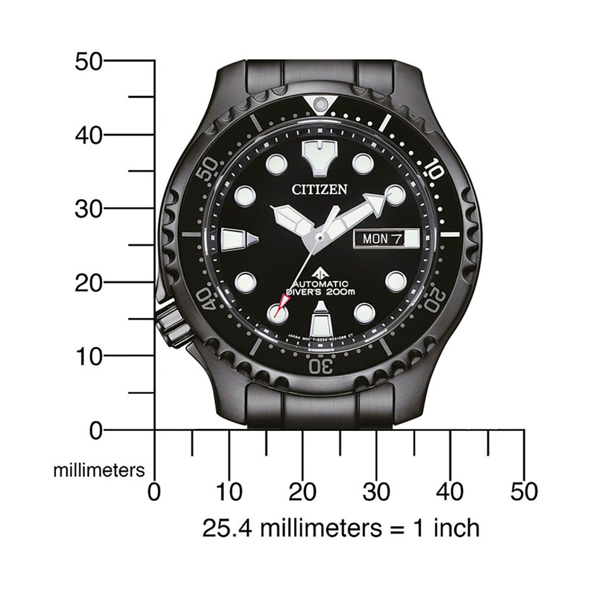 Citizen Automatikuhr »Promaster Marine, NY0145-86EE«, Armbanduhr, Herrenuhr, Damenuhr, Taucheruhr, bis 20 bar wasserdicht