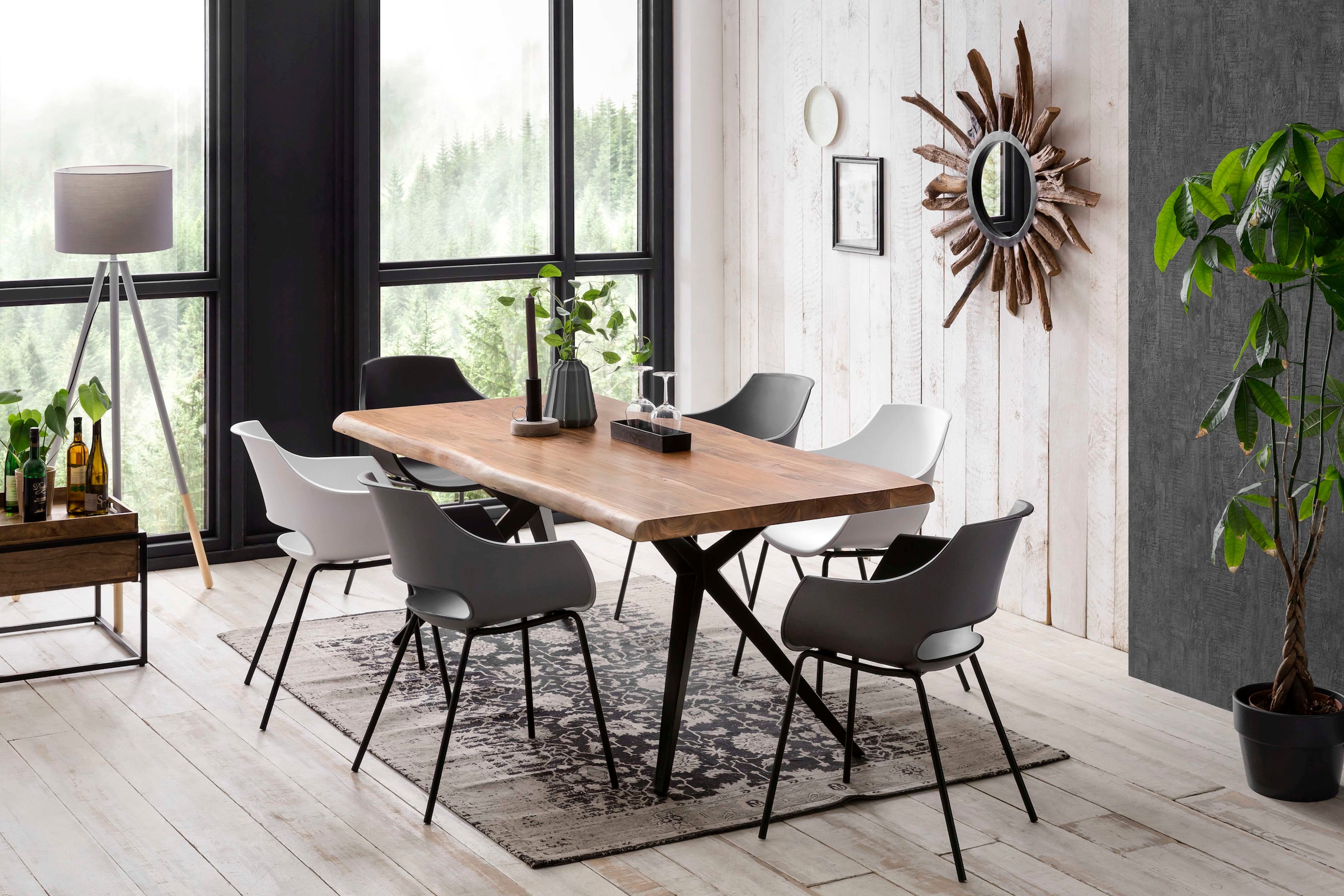 SIT Esstisch »Tables« mit elegantem Metallgestell, Shabby Chic, Vintage