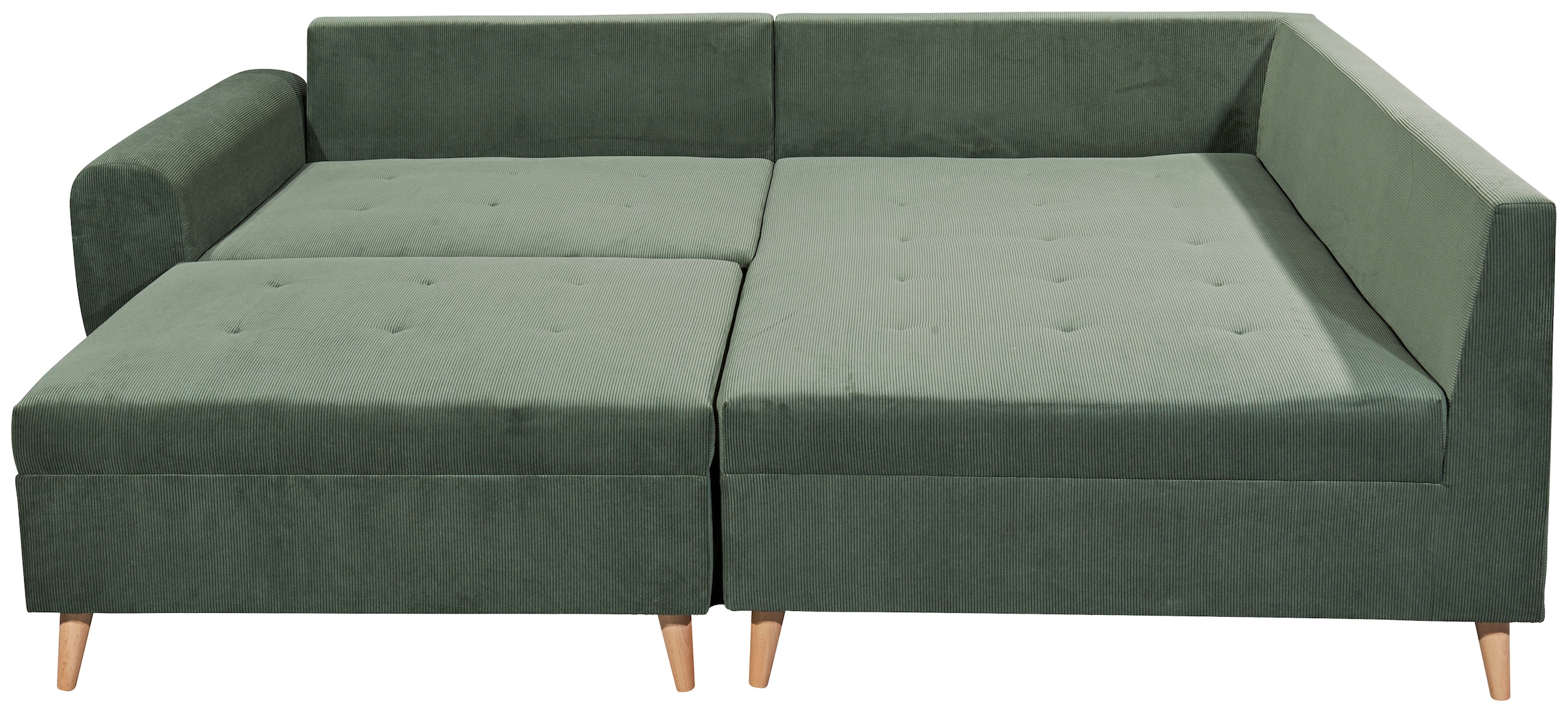 ED EXCITING DESIGN Ecksofa »Calanda L-Form«, mit Hocker & 3 Zierkissen