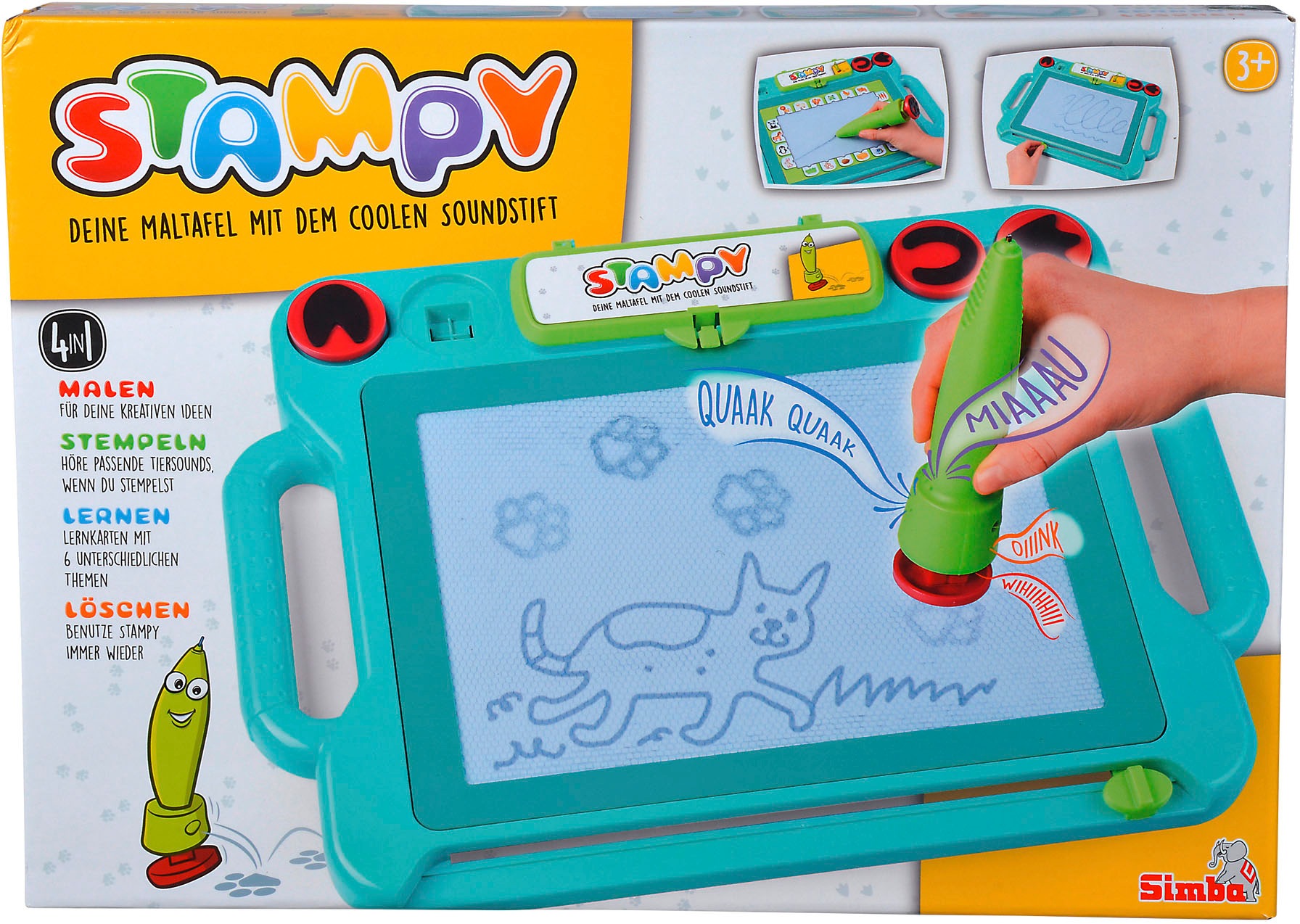 SIMBA Zaubertafel »Stampy, Maltafel mit Soundstift«