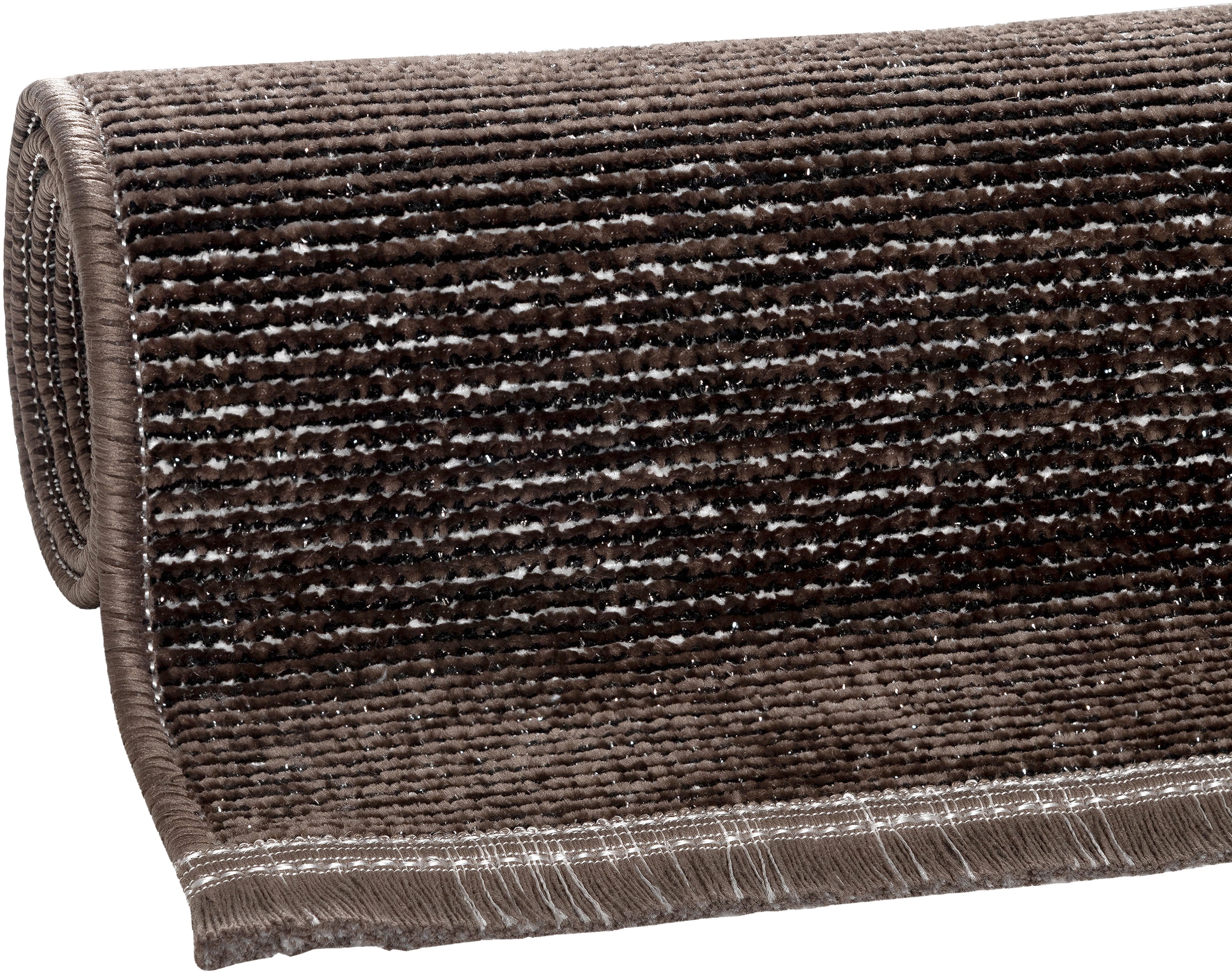 Sehrazat Teppich »Stela«, rechteckig, 5 mm Höhe, waschbar, Flachgewebe, mit Fransen und Chenille