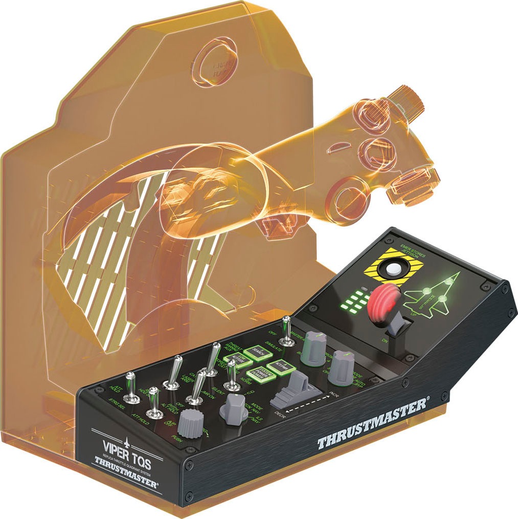 Thrustmaster Joystick »VIPER Panel Schwarz USB Joystick + Motorsteuerungshebel PC«