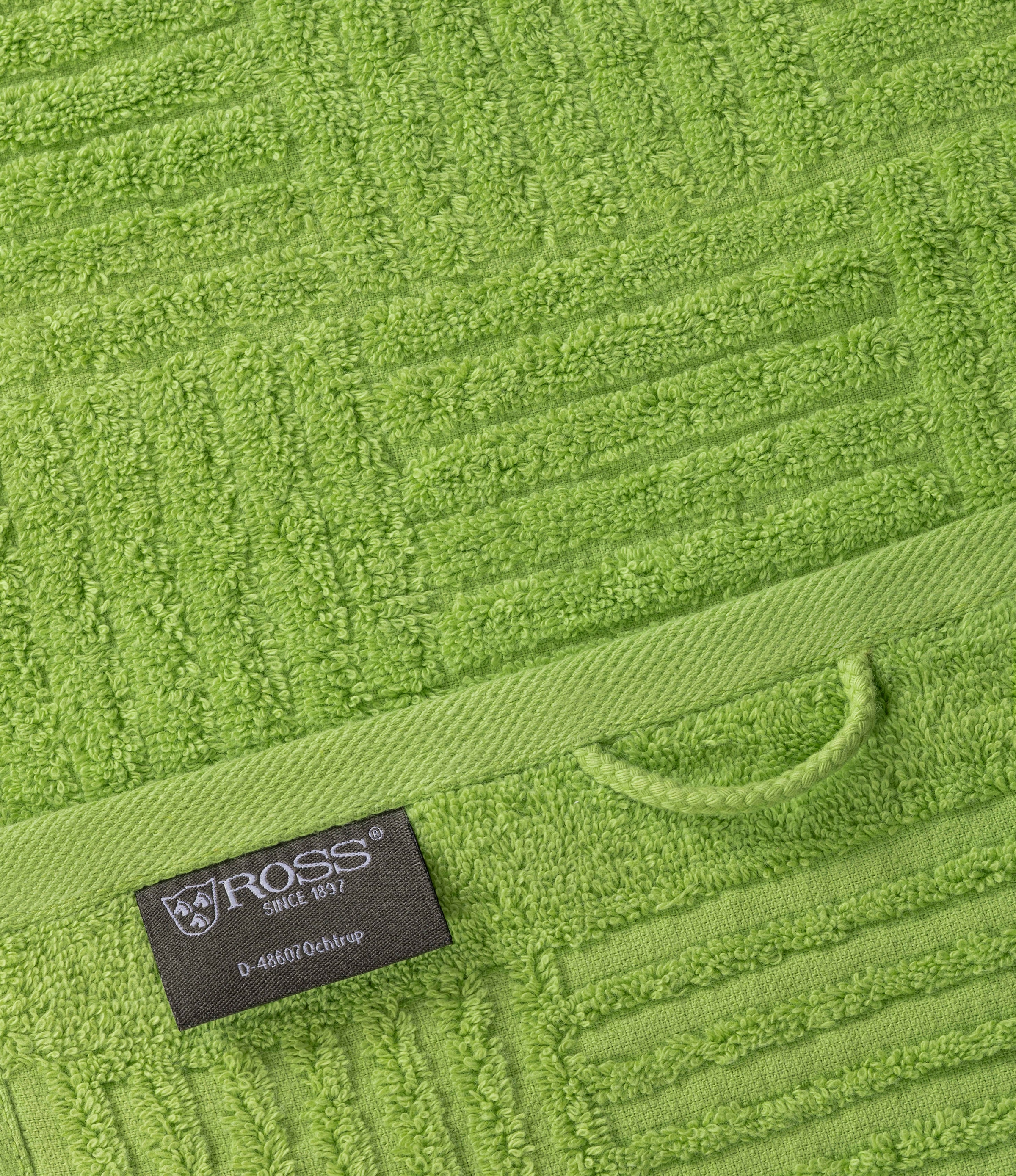 ROSS Handtücher »CARRE«, (Packung, 2 St.), 100% Baumwolle, Rippenstruktur, große Farbauswahl