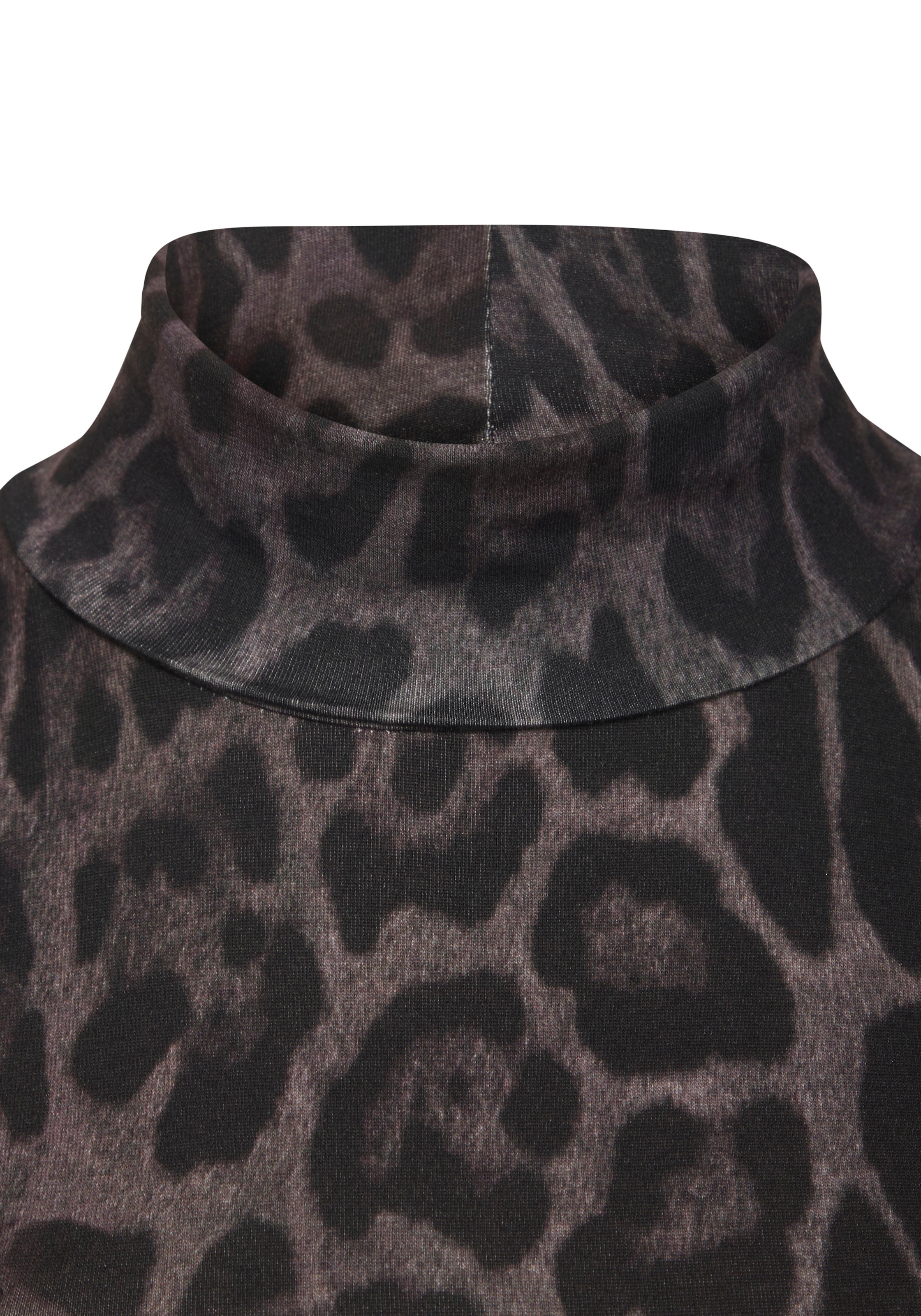 LASCANA Rollkragenshirt, mit Animalprint