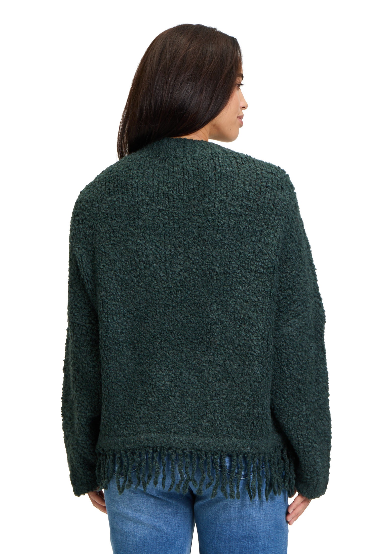Cartoon Strickpullover »Strickpullover mit Fransen«