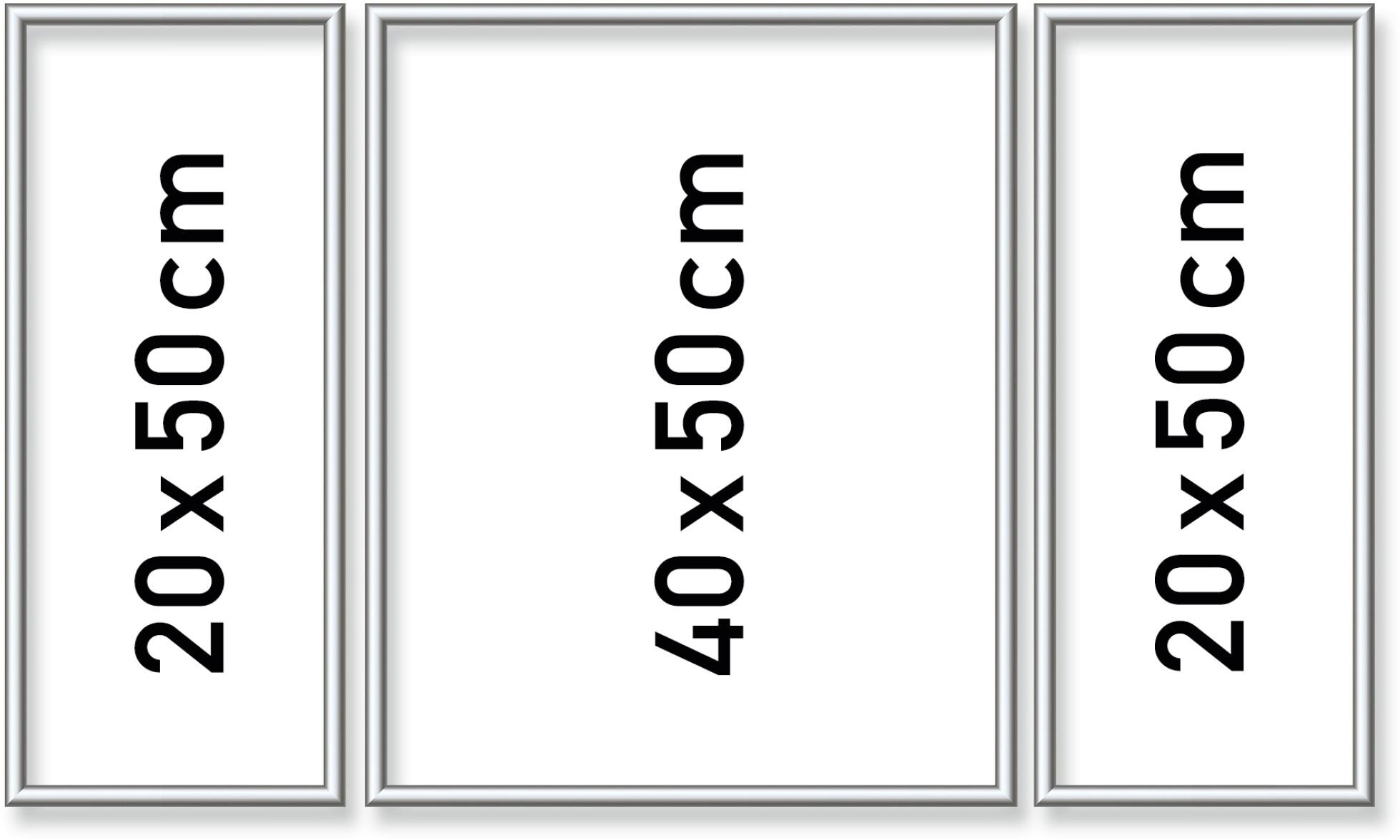 Triptychon Made ➥ Jahre Germany Garantie nach silberfarben«, in XXL 80x50 Bilderrahmen (Set), cm, | 3 Schipper Zahlen, »Malen UNIVERSAL